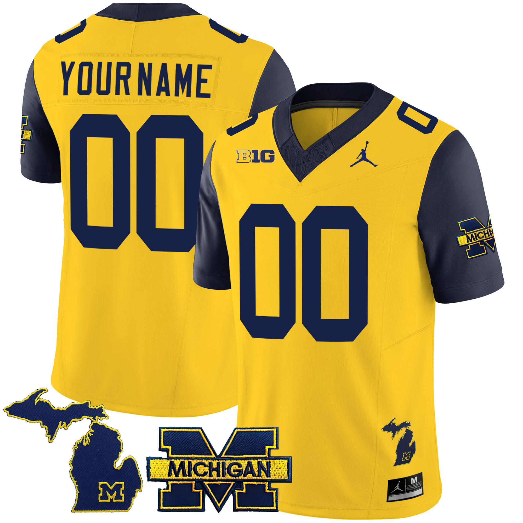 Michigan Wolverines 2023 Special Custom Jersey - All Stitched - Image 3