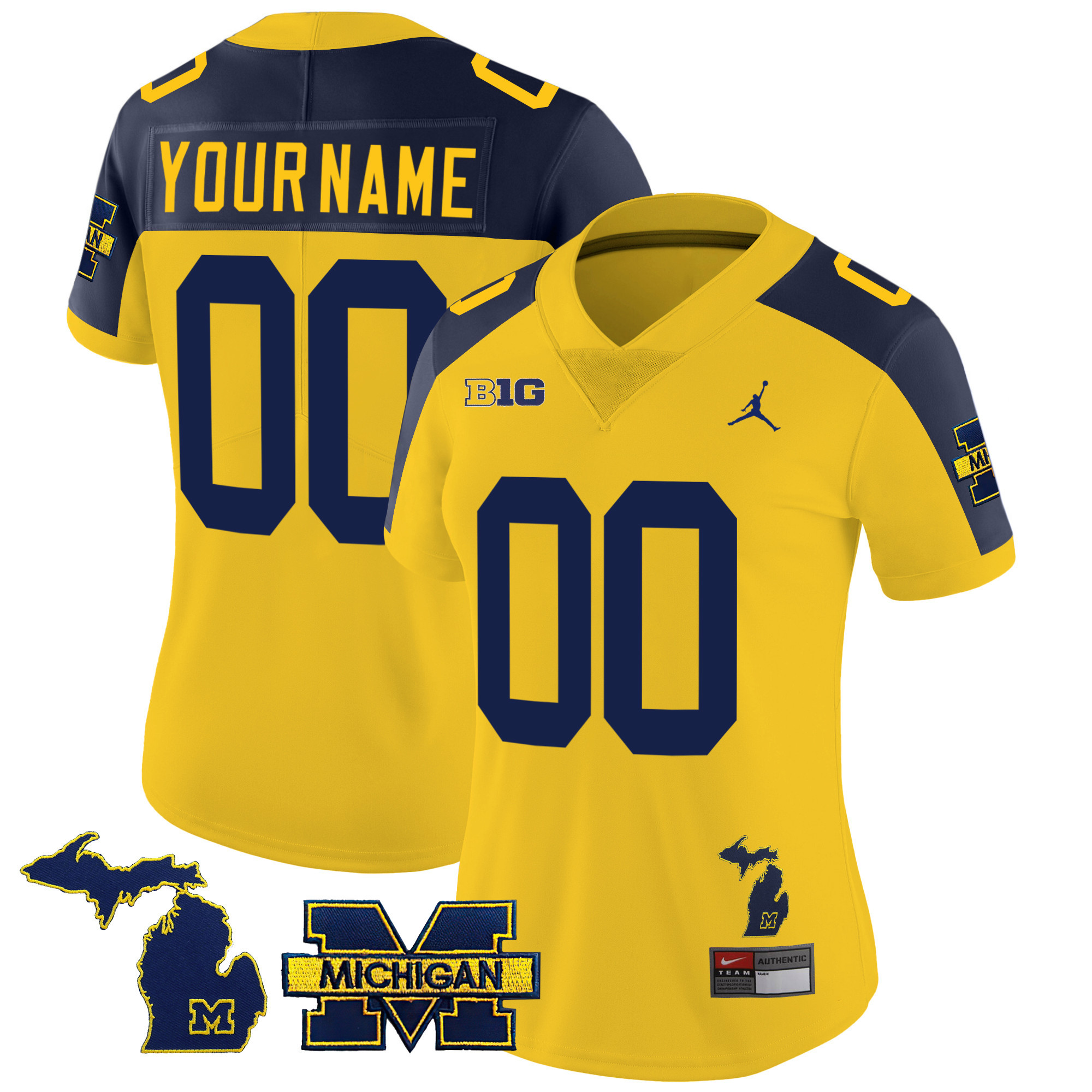 Michigan Wolverines 2023 Special Custom Jersey - All Stitched - Image 9
