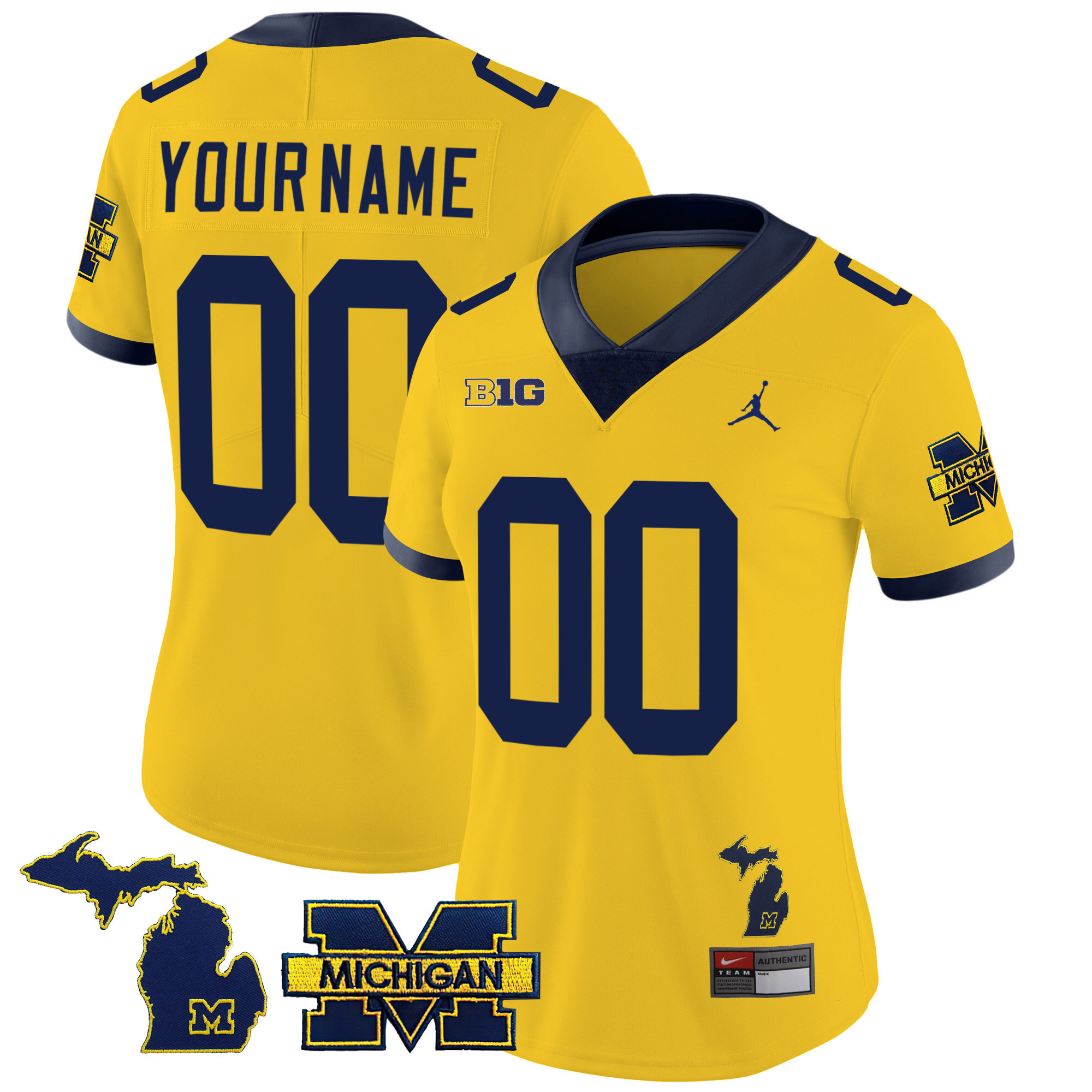 Michigan Wolverines 2023 Special Custom Jersey - All Stitched - Image 12