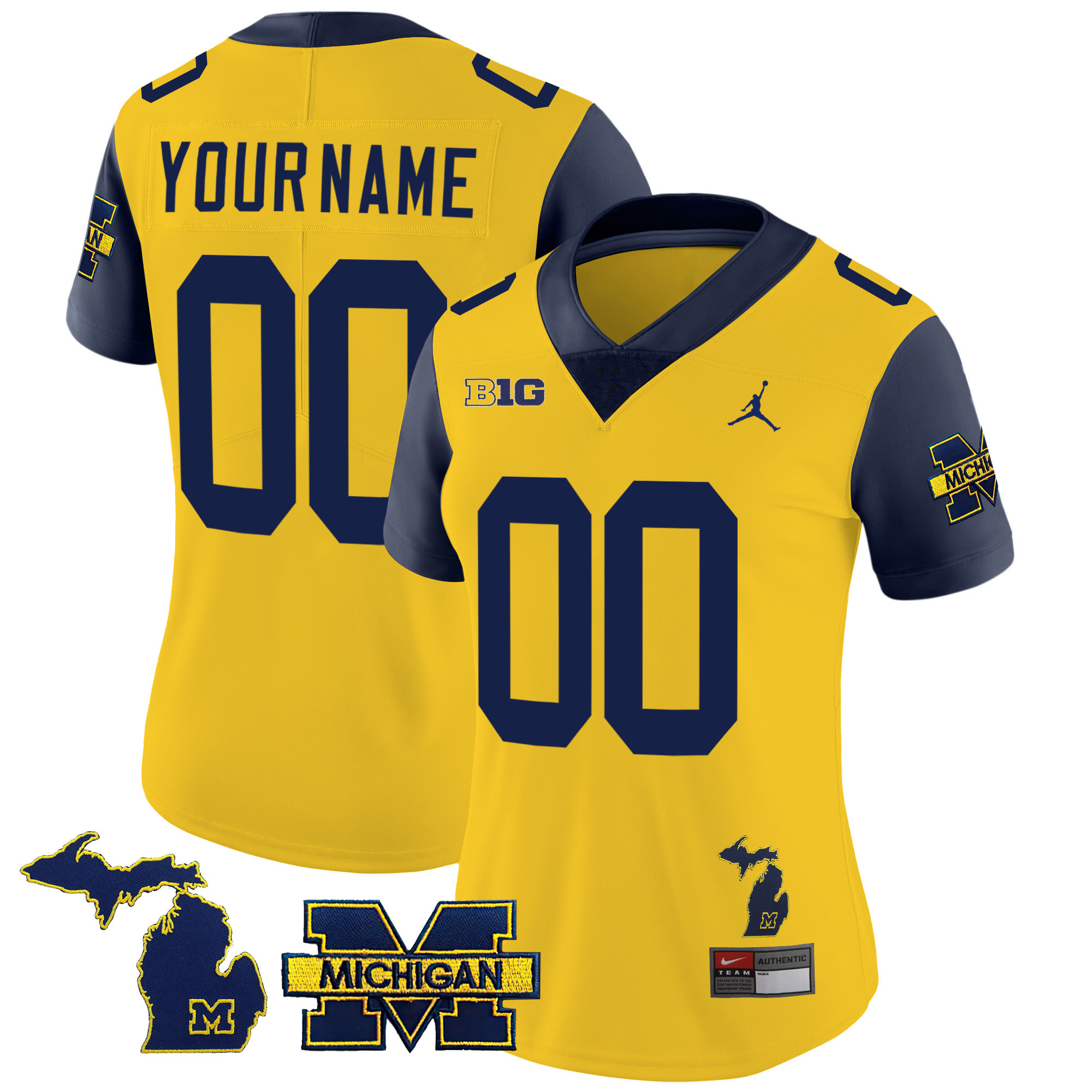 Michigan Wolverines 2023 Special Custom Jersey - All Stitched - Image 10