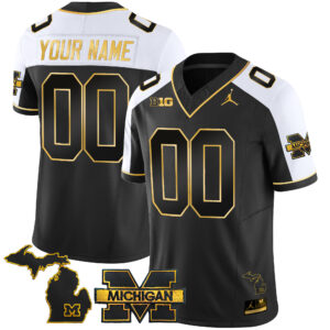 Michigan Wolverines 2025 Gold Vapor Limited Custom Jersey - All Stitched