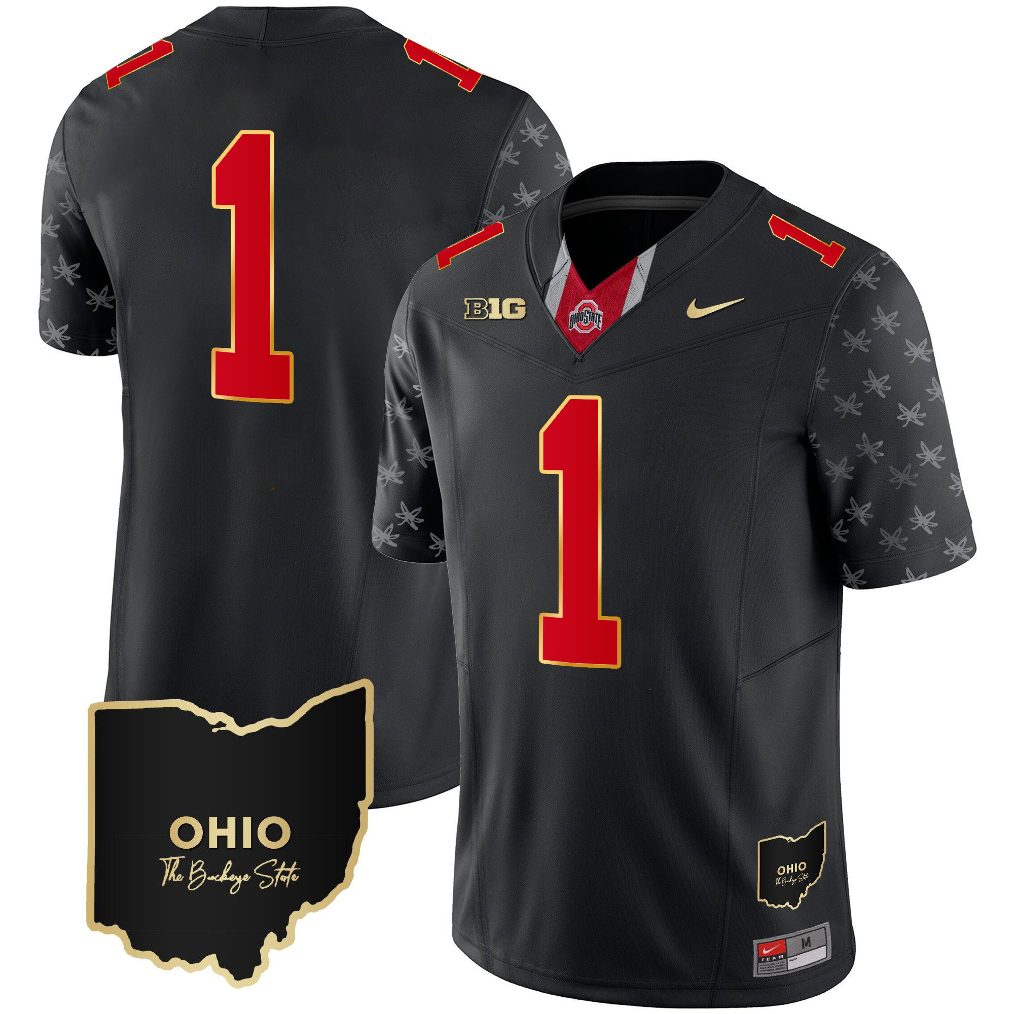 Men's Ohio State Buckeyes 2024 Alternate Gold Jersey - Stitched - Image 7
