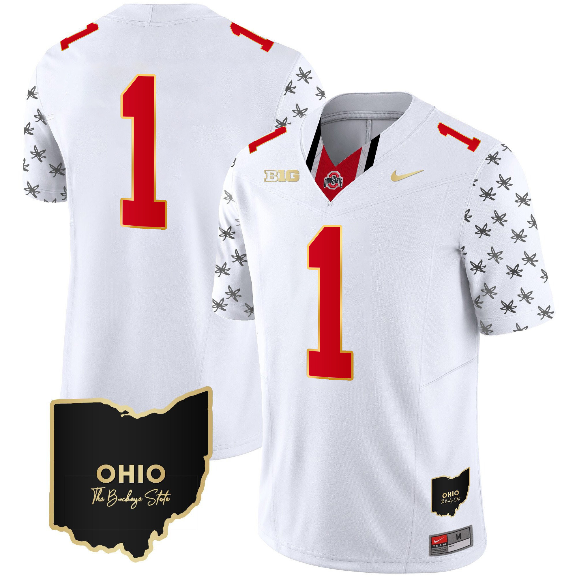 Men's Ohio State Buckeyes 2024 Alternate Gold Jersey - Stitched - Image 14