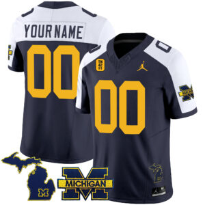 Michigan Wolverines TM42 Patch Vapor Limited Custom Jersey - All Stitched