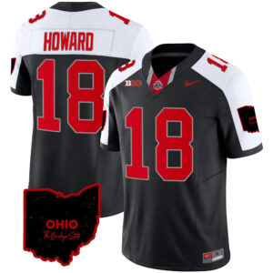 Men's Ohio State Buckeyes 2023 Vapor Limited Jersey - Ohio Patch - All Stitched