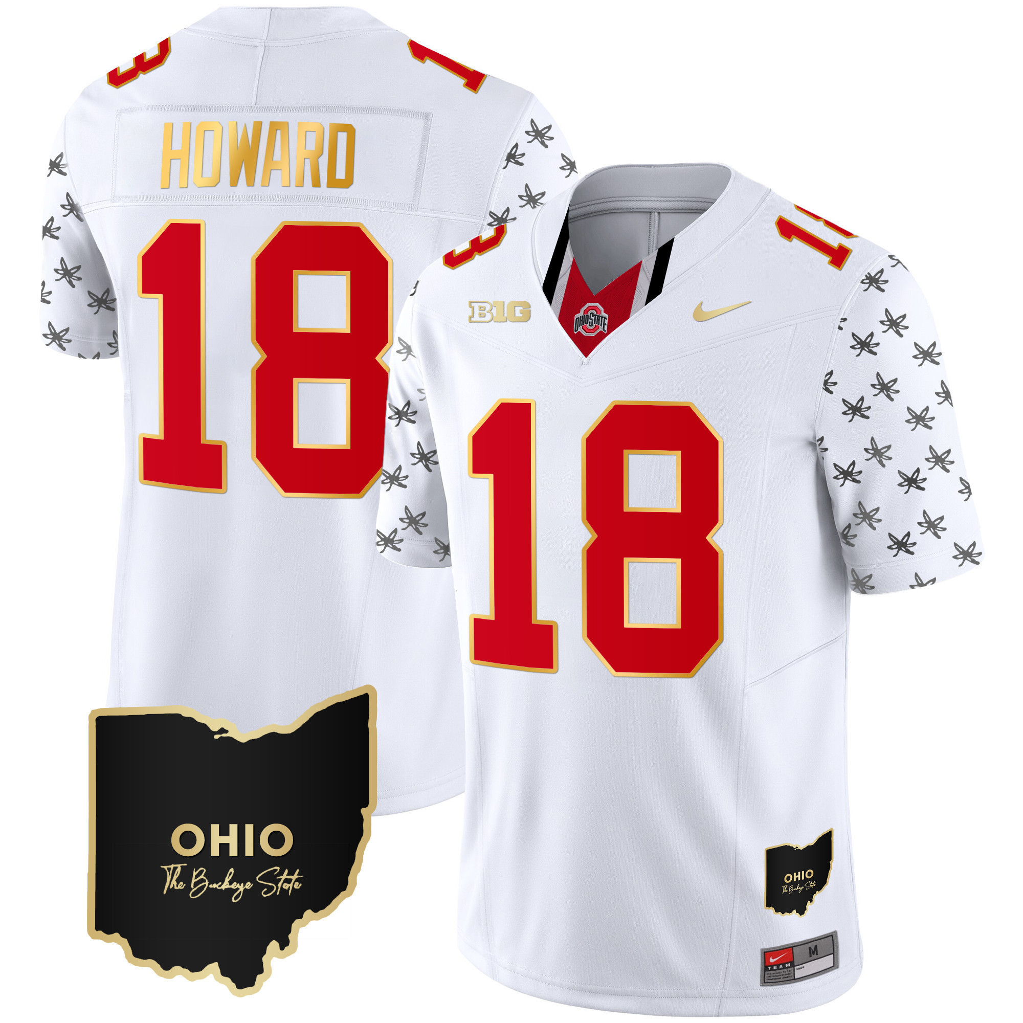 Men's Ohio State Buckeyes 2024 Alternate Gold Jersey - Stitched - Image 8