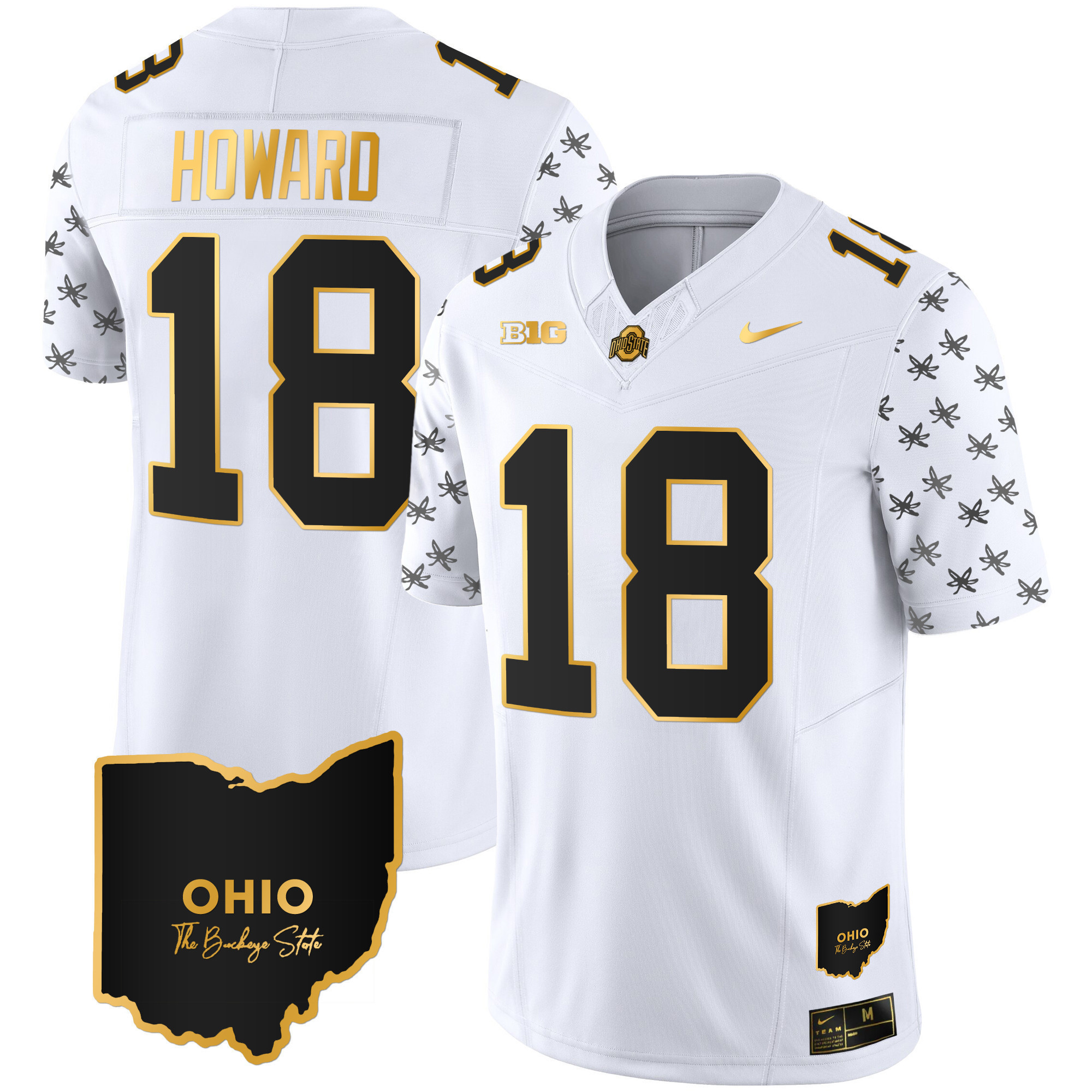 Men's Ohio State Buckeyes 2024 Alternate Gold Jersey - Stitched - Image 29