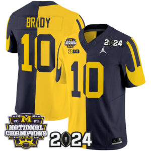 Men's Michigan Wolverines 2024 CFP & National Champions Patch Vapor Limited Jersey - All Stitched