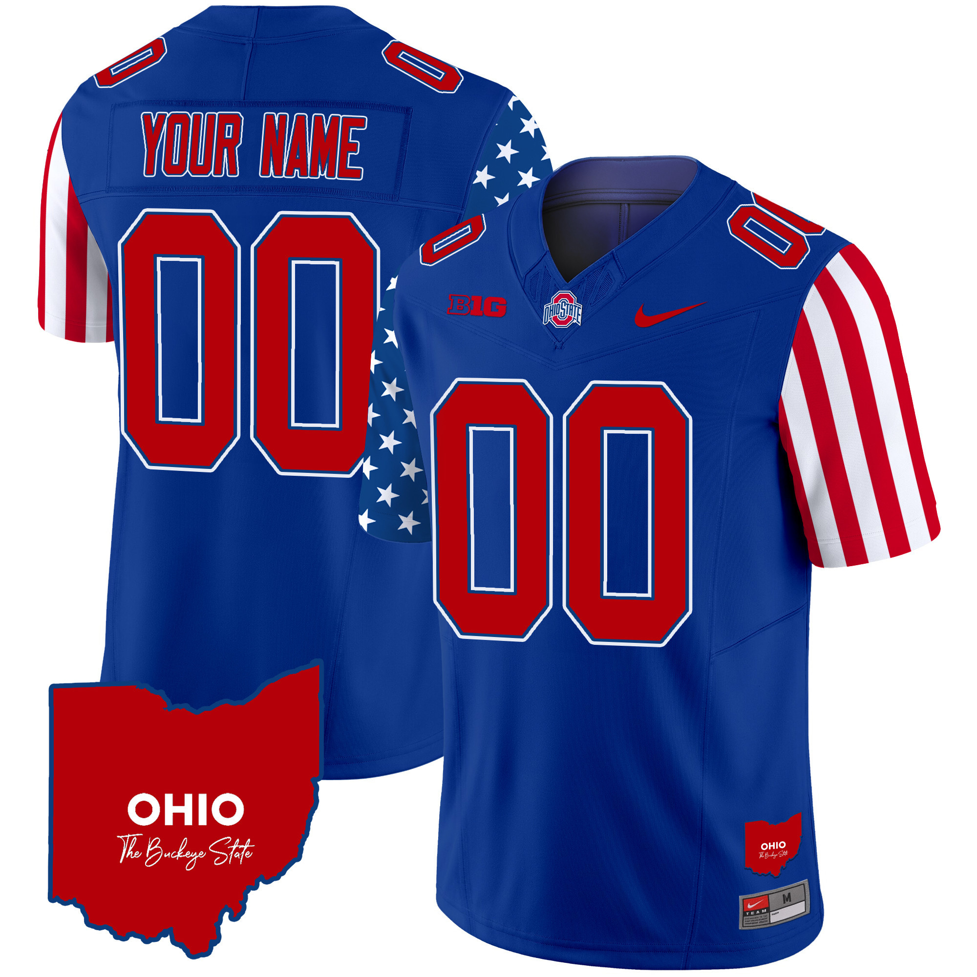 Ohio State Buckeyes American Style Vapor Limited Custom Jersey - All Stitched - Image 3