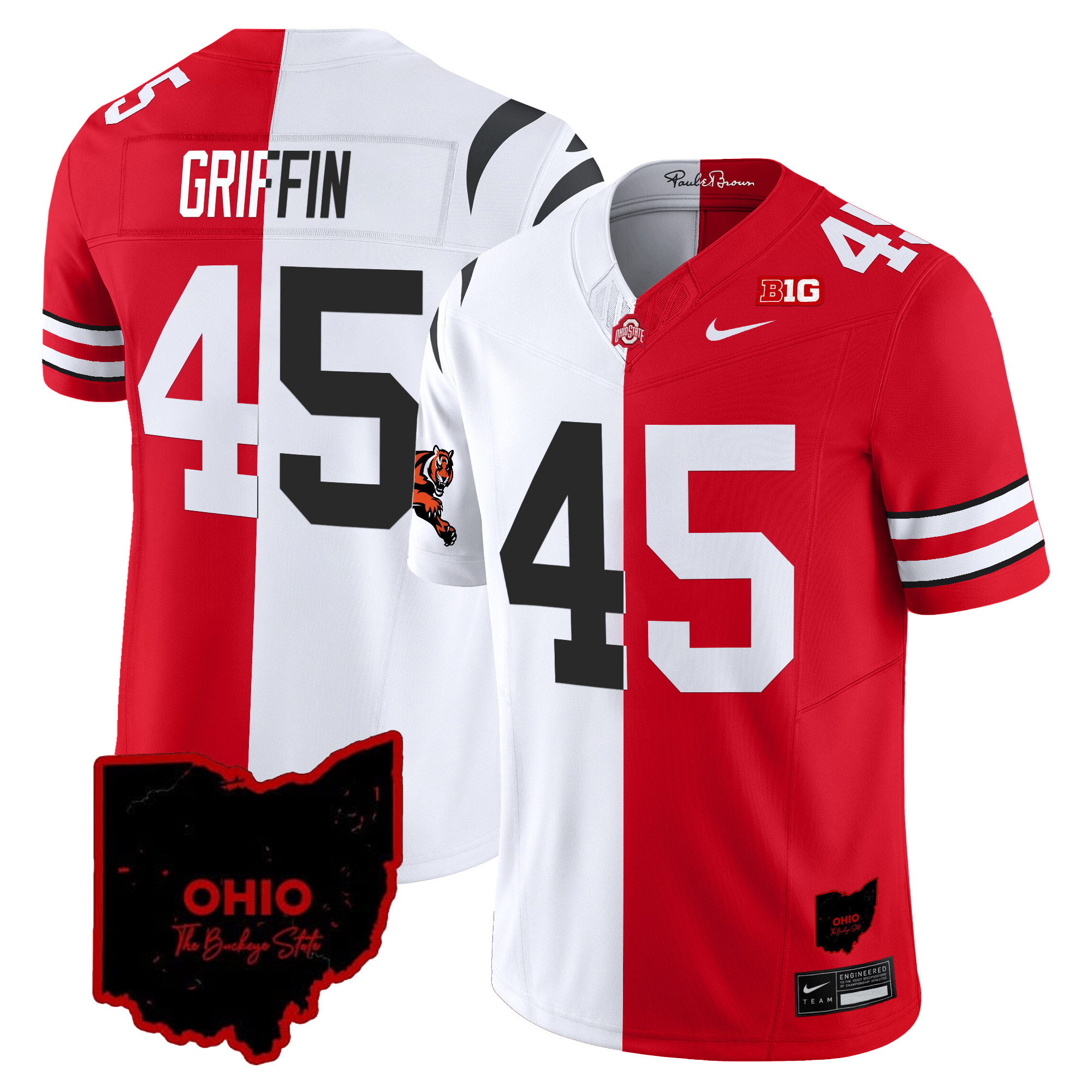 Ohio State Buckeyes Split Vapor Limited Jersey - All Stitched - Image 5