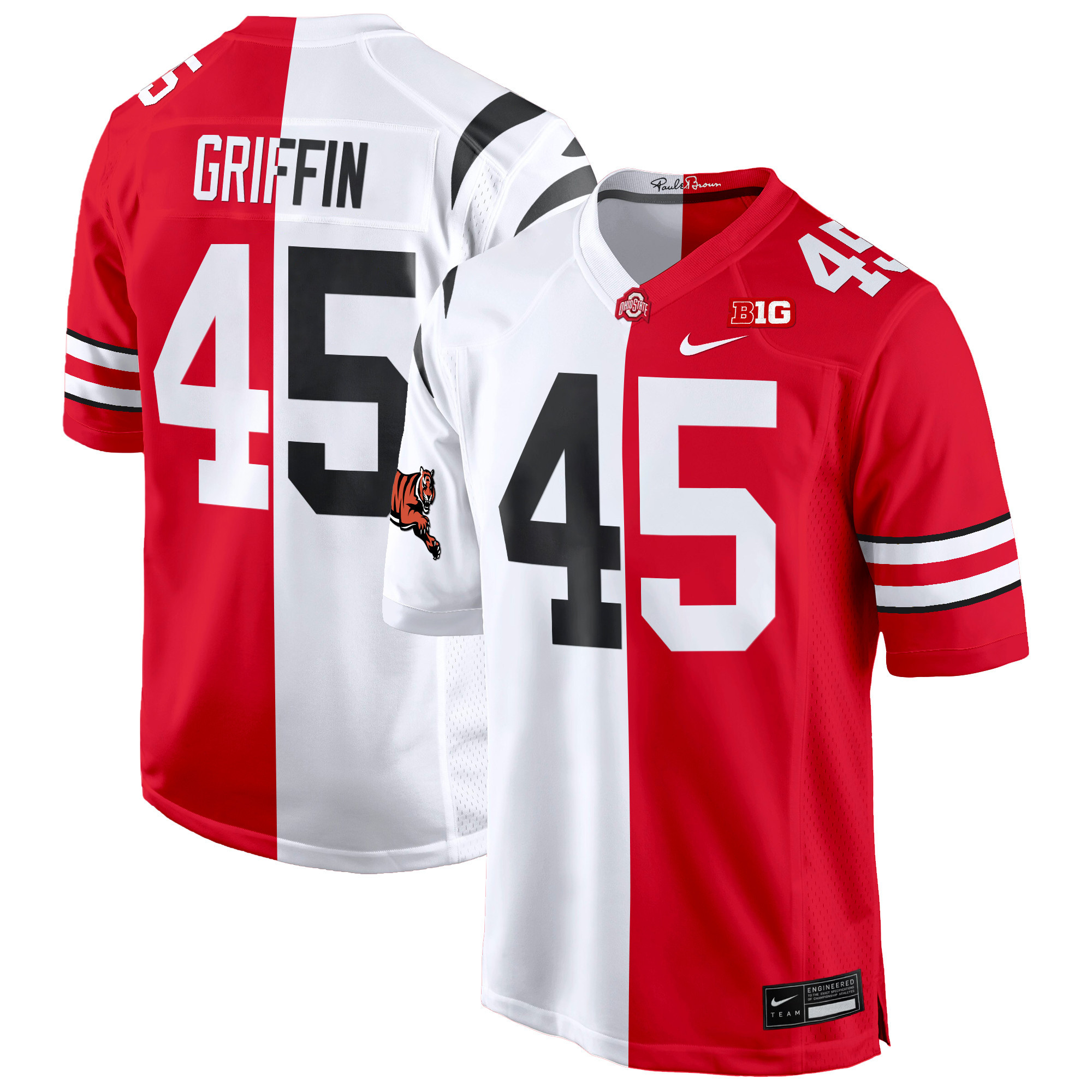 Ohio State Buckeyes Split Game Jersey - All Stitched - Image 5
