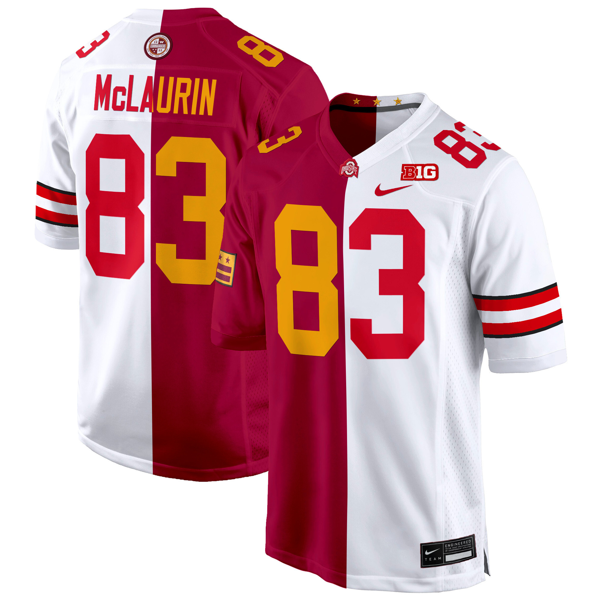 Ohio State Buckeyes Split Game Jersey - All Stitched - Image 4