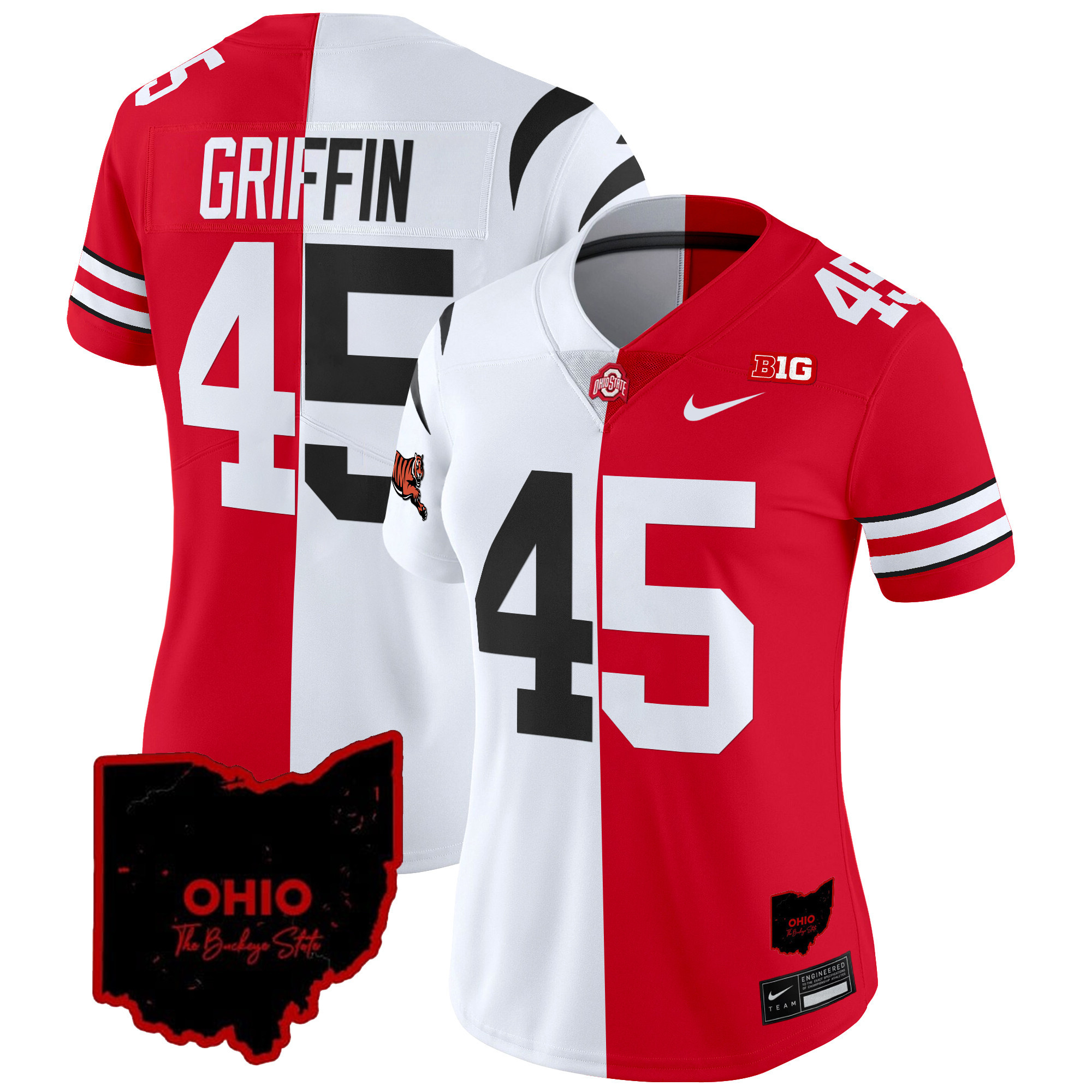 Ohio State Buckeyes Split Vapor Limited Jersey - All Stitched - Image 12