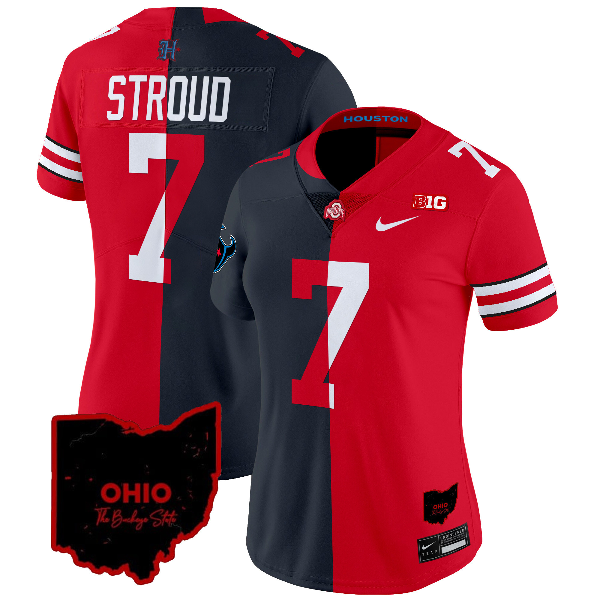Ohio State Buckeyes Split Vapor Limited Jersey - All Stitched - Image 8