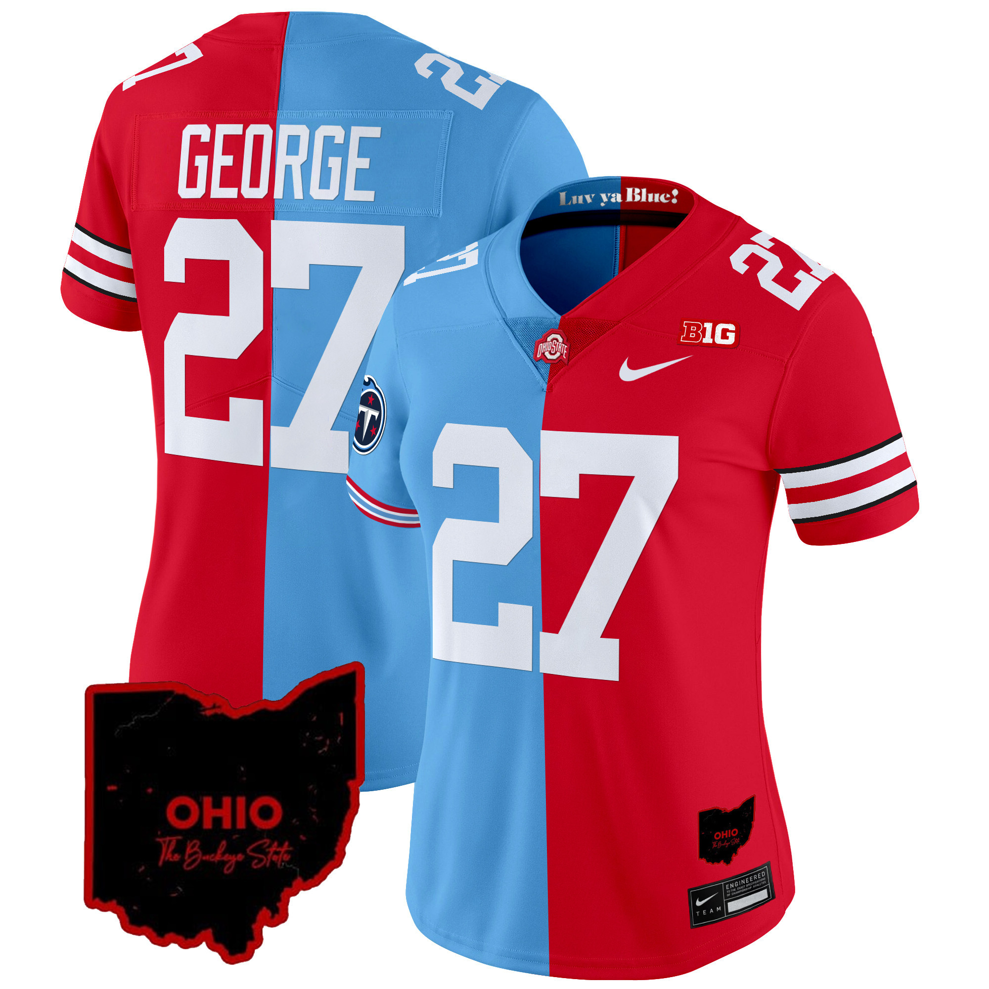 Ohio State Buckeyes Split Vapor Limited Jersey - All Stitched - Image 13