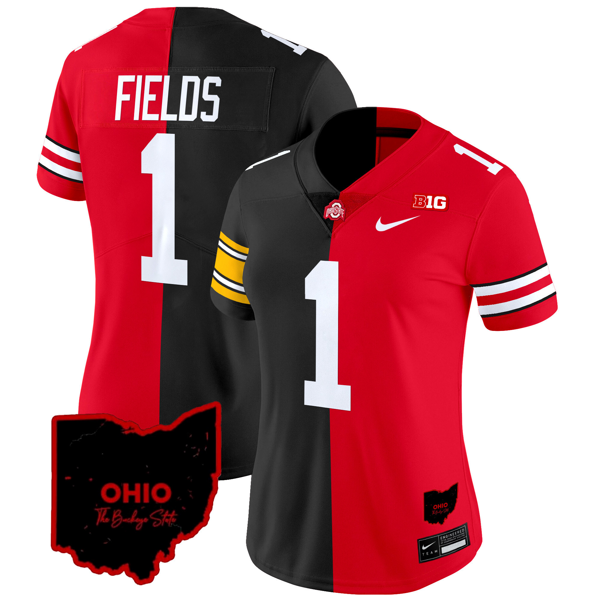 Ohio State Buckeyes Split Vapor Limited Jersey - All Stitched - Image 9