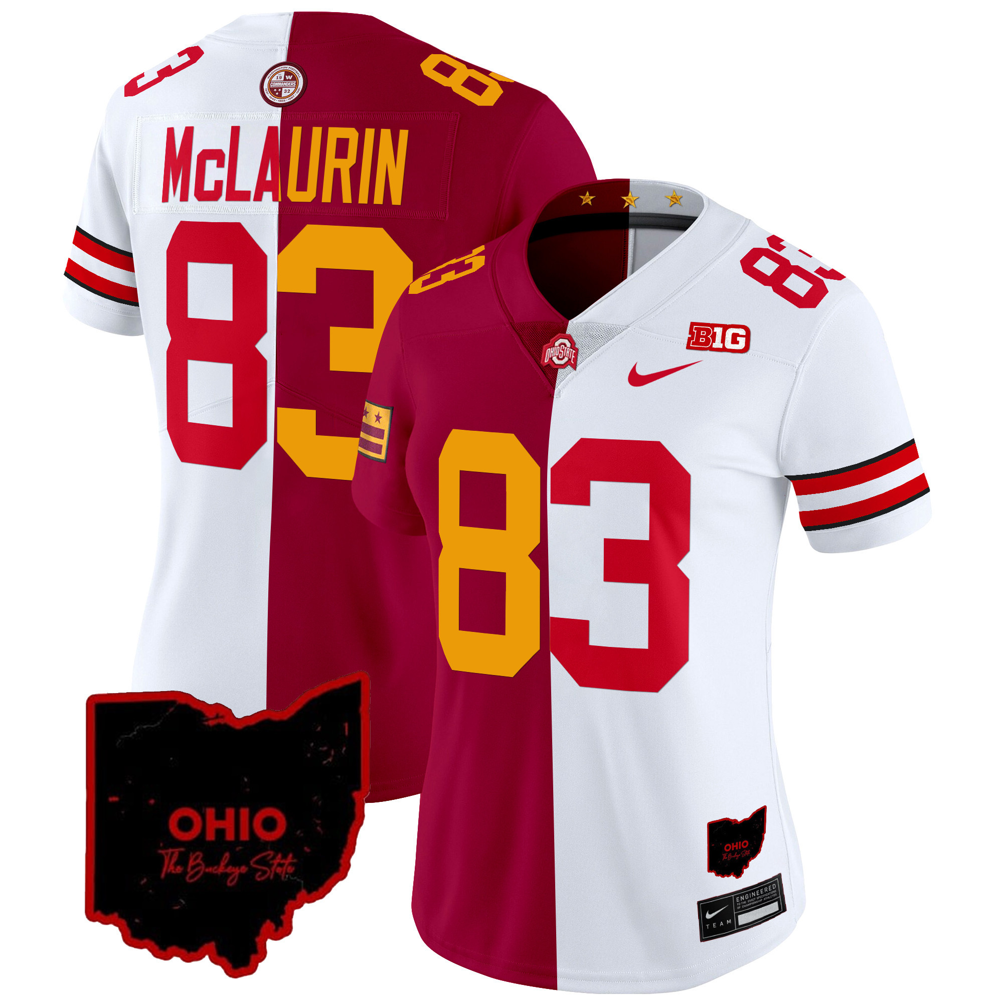 Ohio State Buckeyes Split Vapor Limited Jersey - All Stitched - Image 11