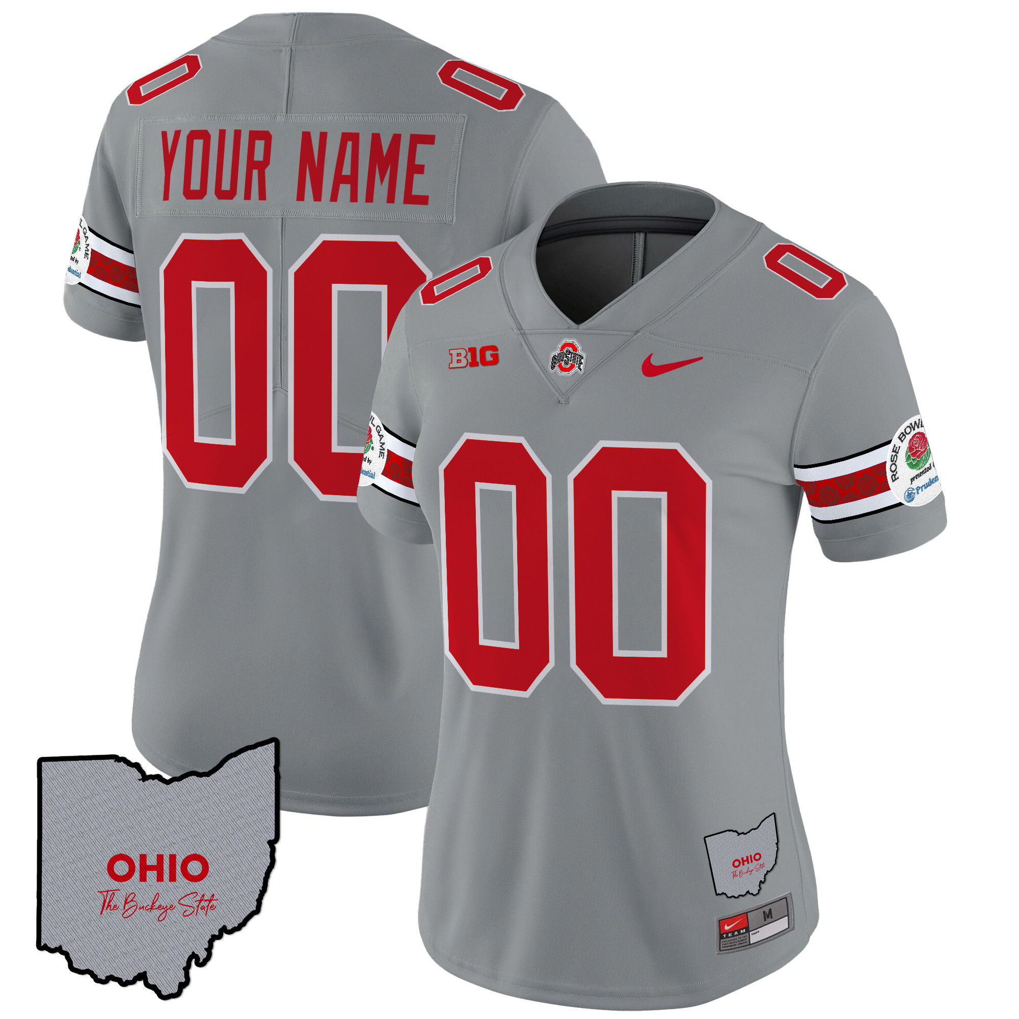 Ohio State Buckeyes Rose Bowl Vapor Limited Custom Jersey V3 - Stitched - Image 9