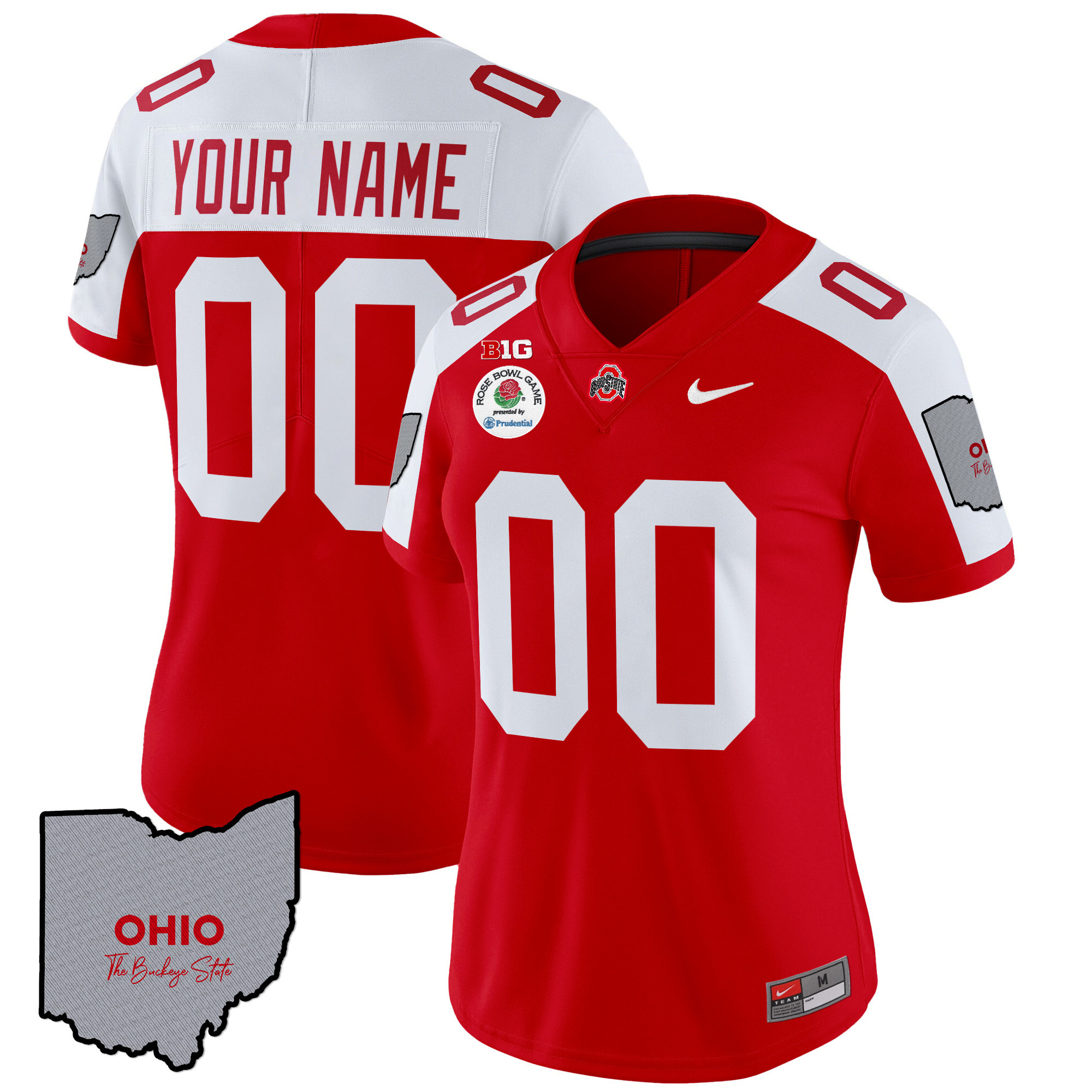 Ohio State Buckeyes Rose Bowl Vapor Limited Custom Jersey V3 - Stitched - Image 12