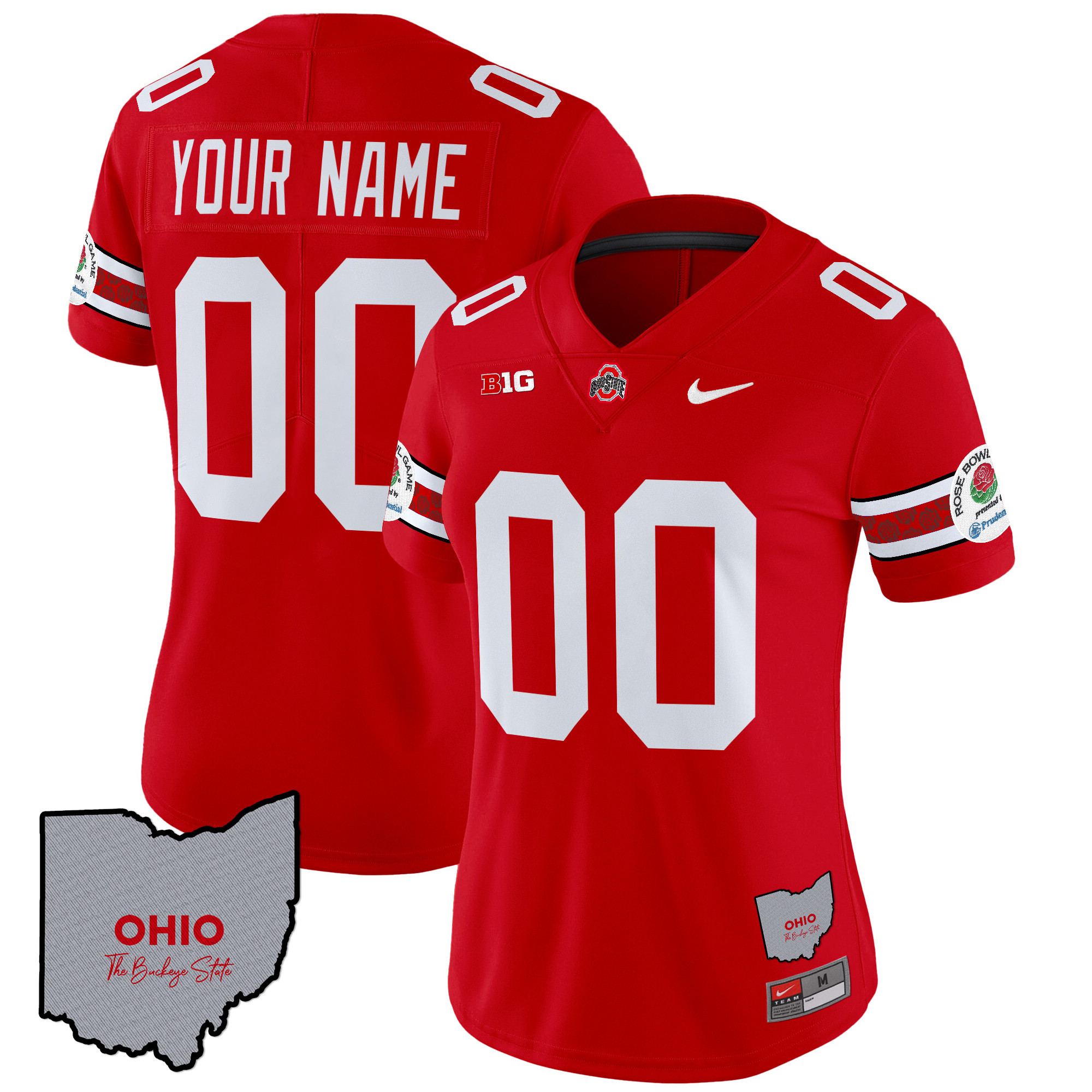 Ohio State Buckeyes Rose Bowl Vapor Limited Custom Jersey V3 - Stitched - Image 8