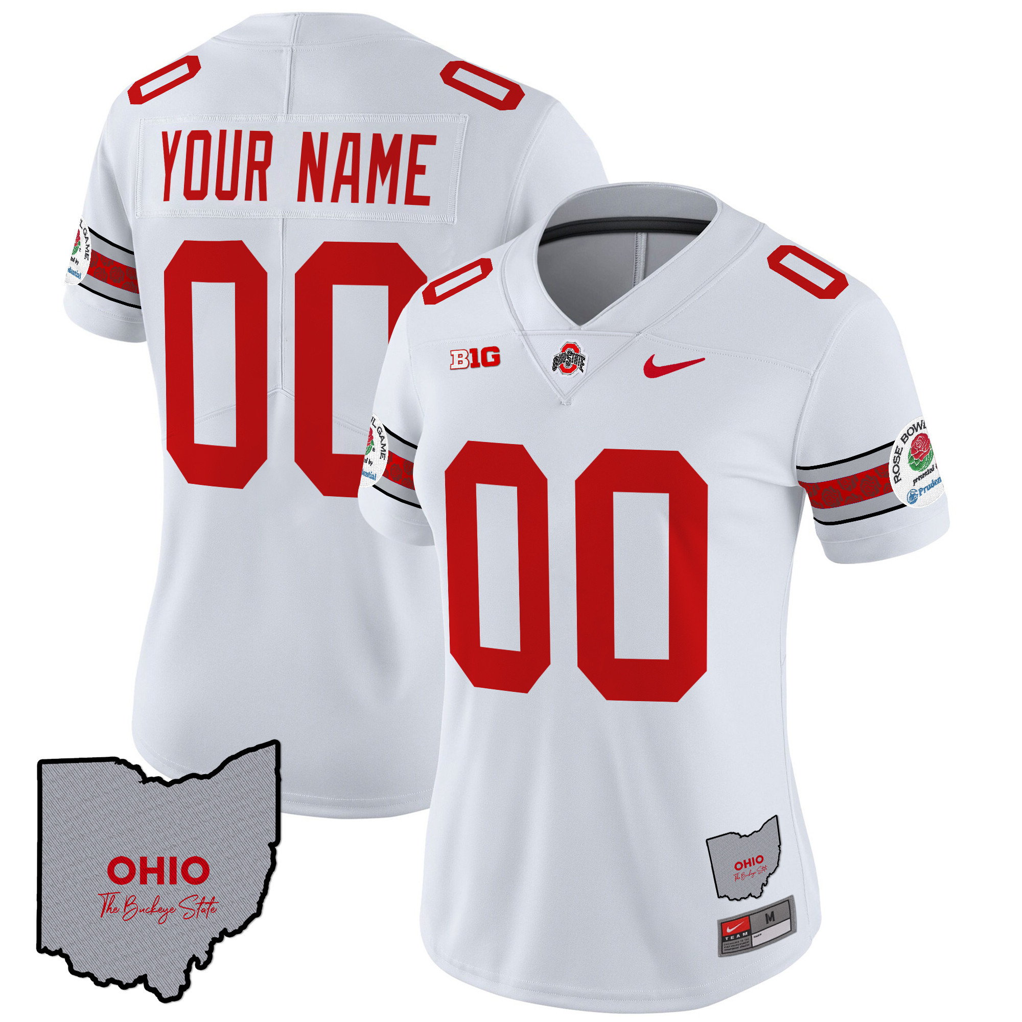 Ohio State Buckeyes Rose Bowl Vapor Limited Custom Jersey V3 - Stitched - Image 7
