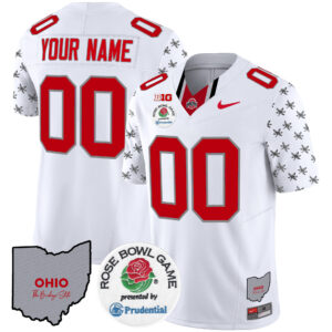 Ohio State Buckeyes Rose Bowl Vapor Limited Custom Jersey V4 - All Stitched
