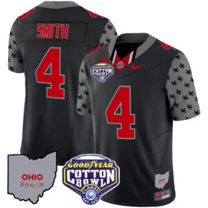 Men's Ohio State Buckeyes Cotton Bowl Patch Vapor Limited Jersey - All Stitched
