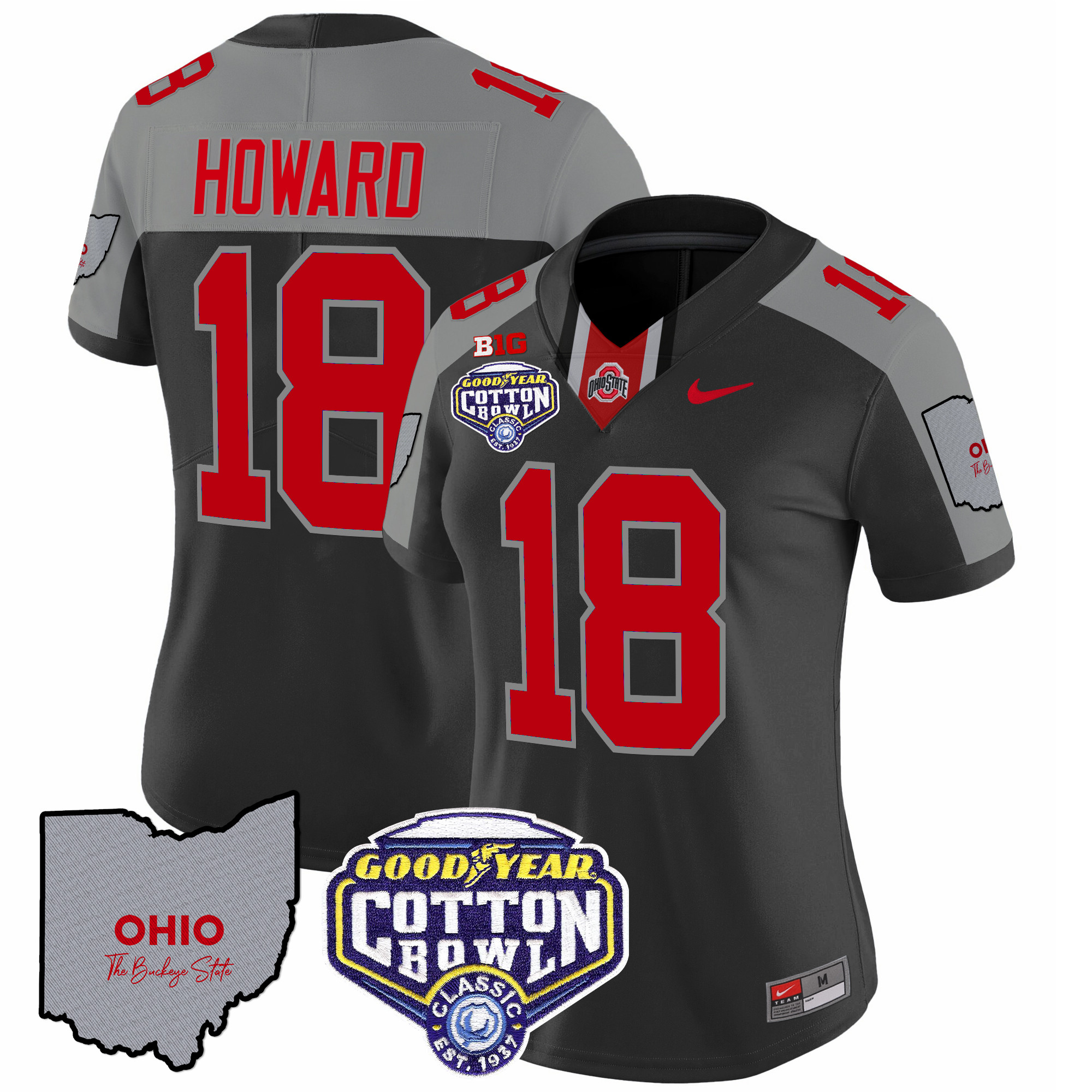 Women's Ohio State Buckeyes Cotton Bowl Patch Vapor Limited Jersey - All Stitched - Image 42