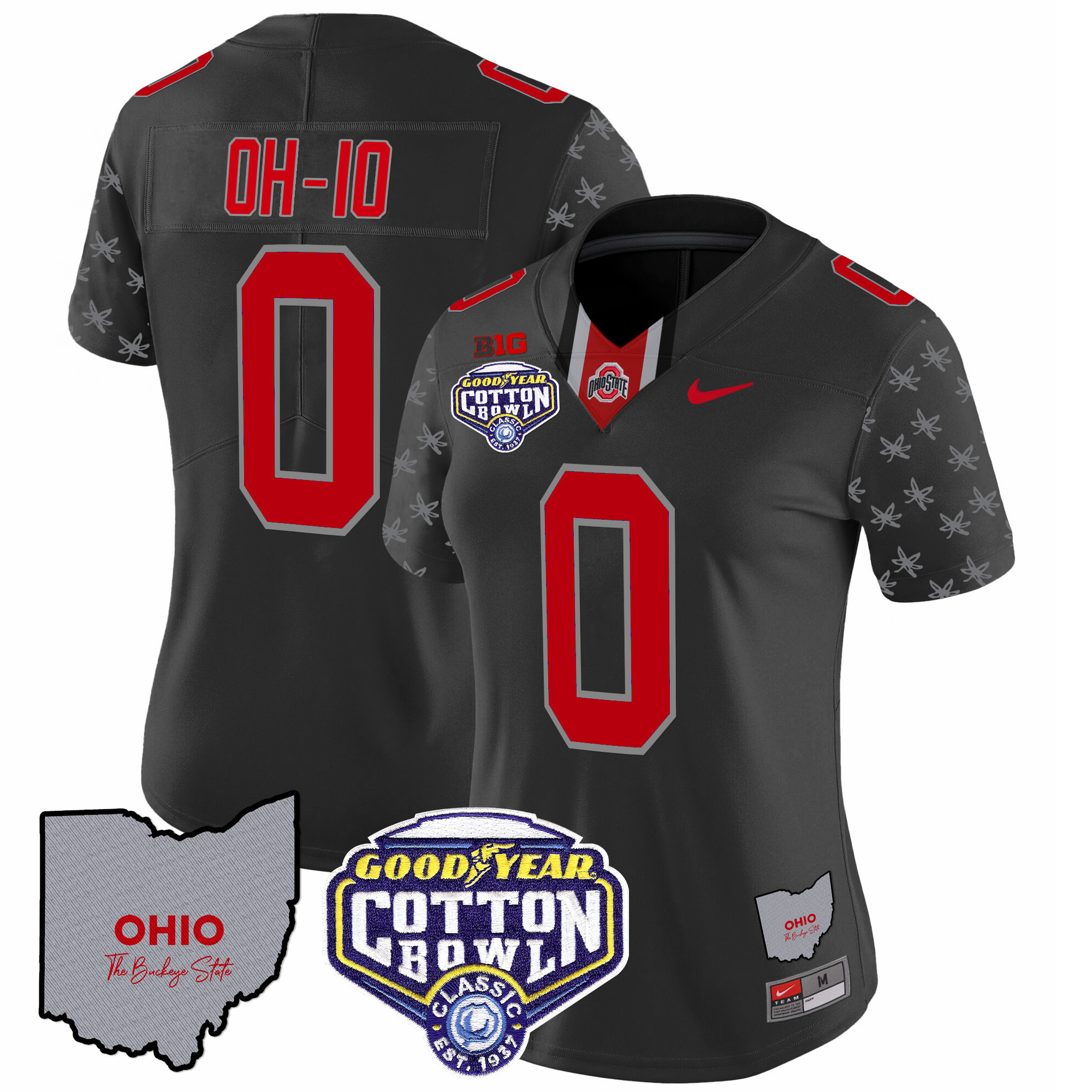 Women's Ohio State Buckeyes Cotton Bowl Patch Vapor Limited Jersey - All Stitched - Image 59