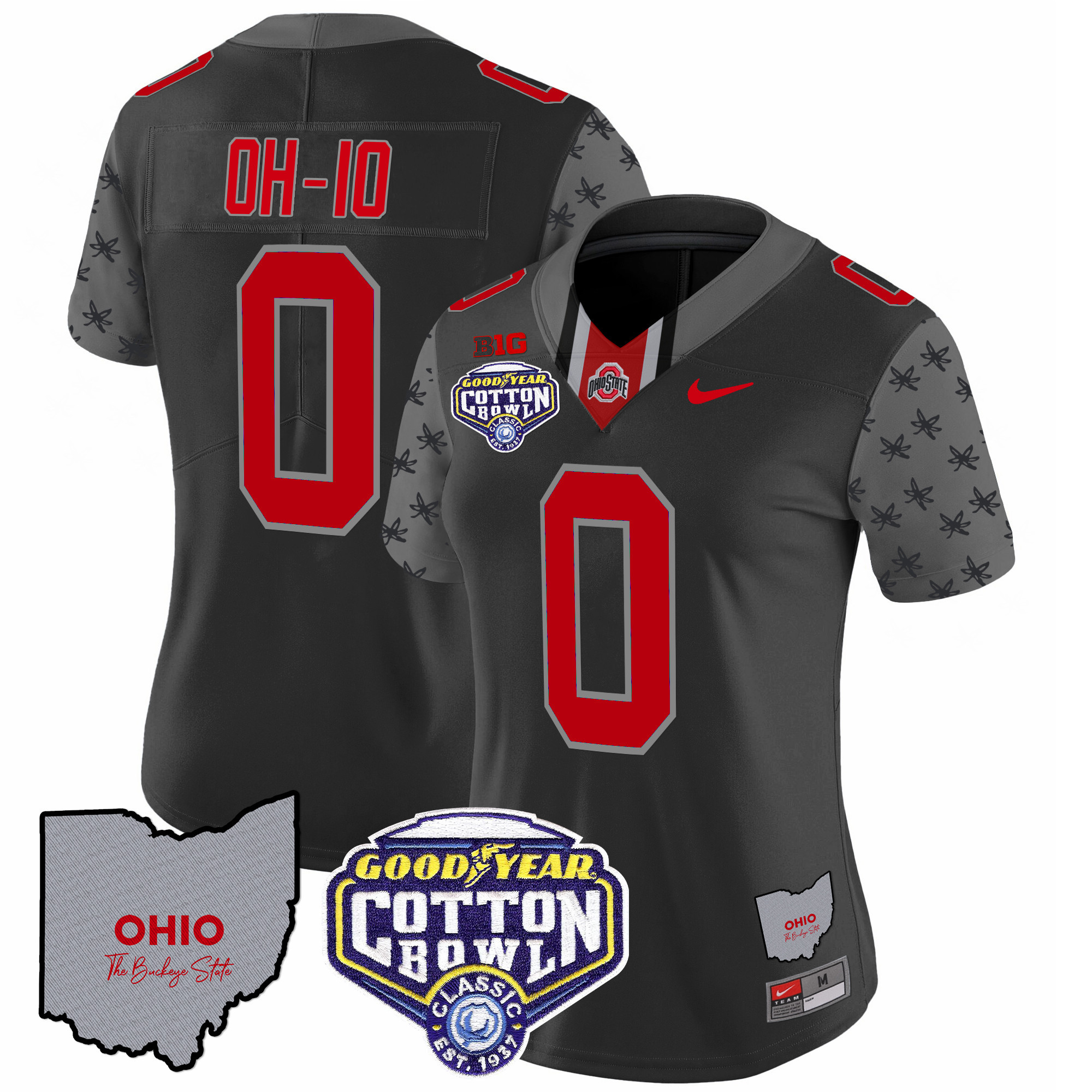 Women's Ohio State Buckeyes Cotton Bowl Patch Vapor Limited Jersey - All Stitched - Image 19
