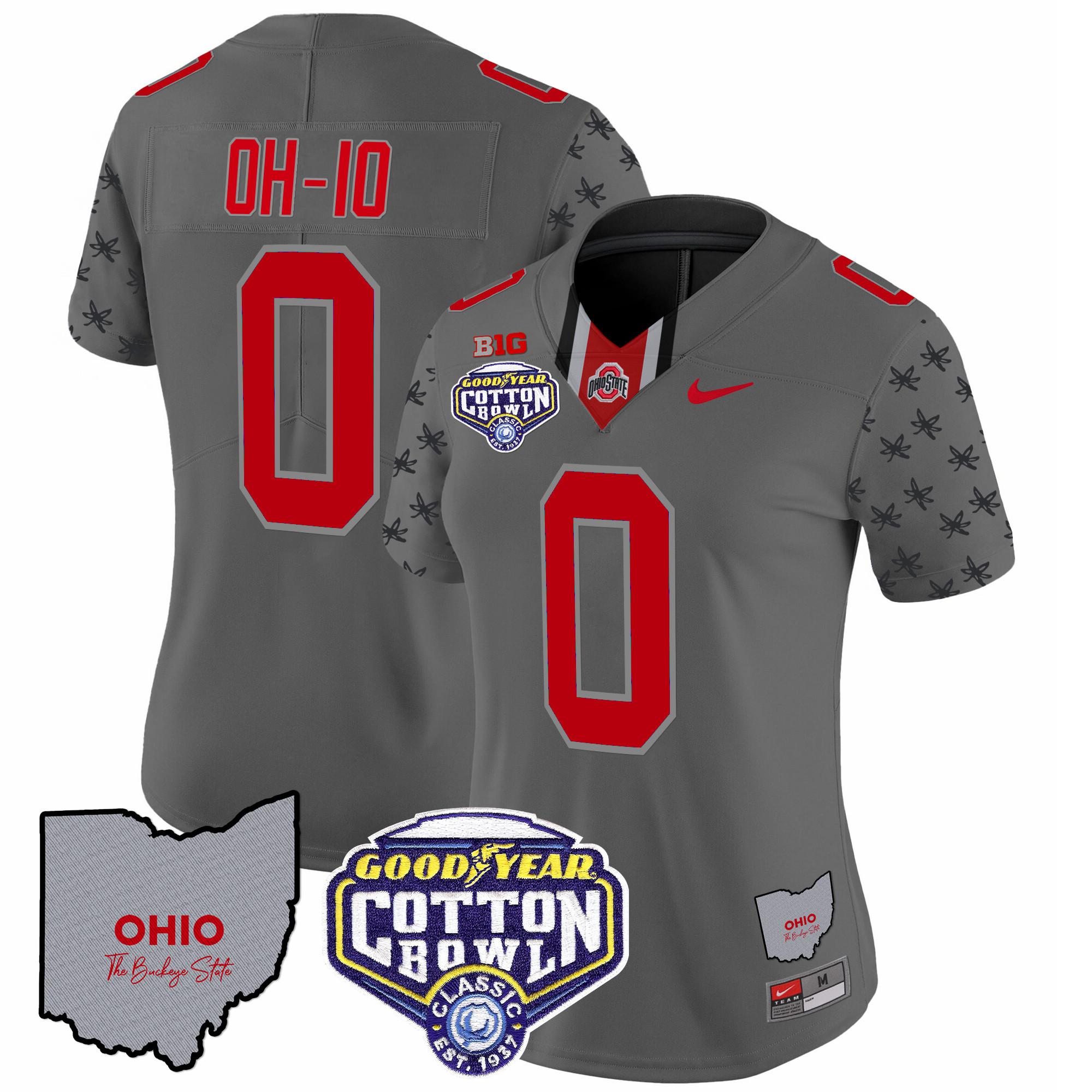 Women's Ohio State Buckeyes Cotton Bowl Patch Vapor Limited Jersey - All Stitched - Image 29