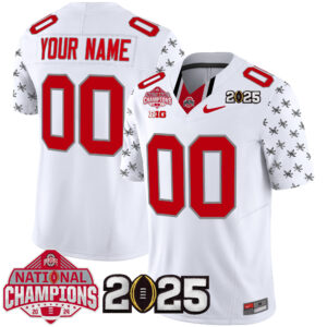Ohio State Buckeyes National Champions Patch Vapor Limited Custom Jersey - All Stitched