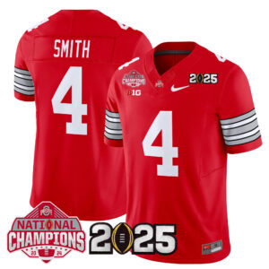 Men's Ohio State Buckeyes 'Heritage Stripe' 2025 National Champions Patch Vapor Limited Jersey - All Stitched
