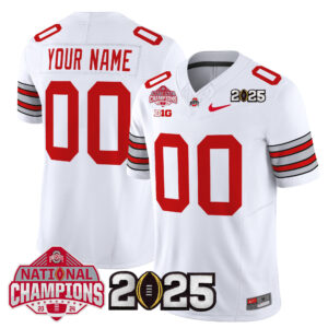 Ohio State Buckeyes 'Heritage Stripe' 2025 National Champions Patch Vapor Limited Custom Jersey - All Stitched