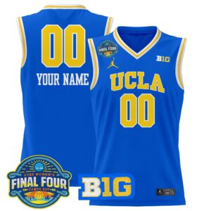 UCLA Bruins 2025 Big Ten Women's Final Four Patch Lightweight Basketball Custom Jersey - All Stitched
