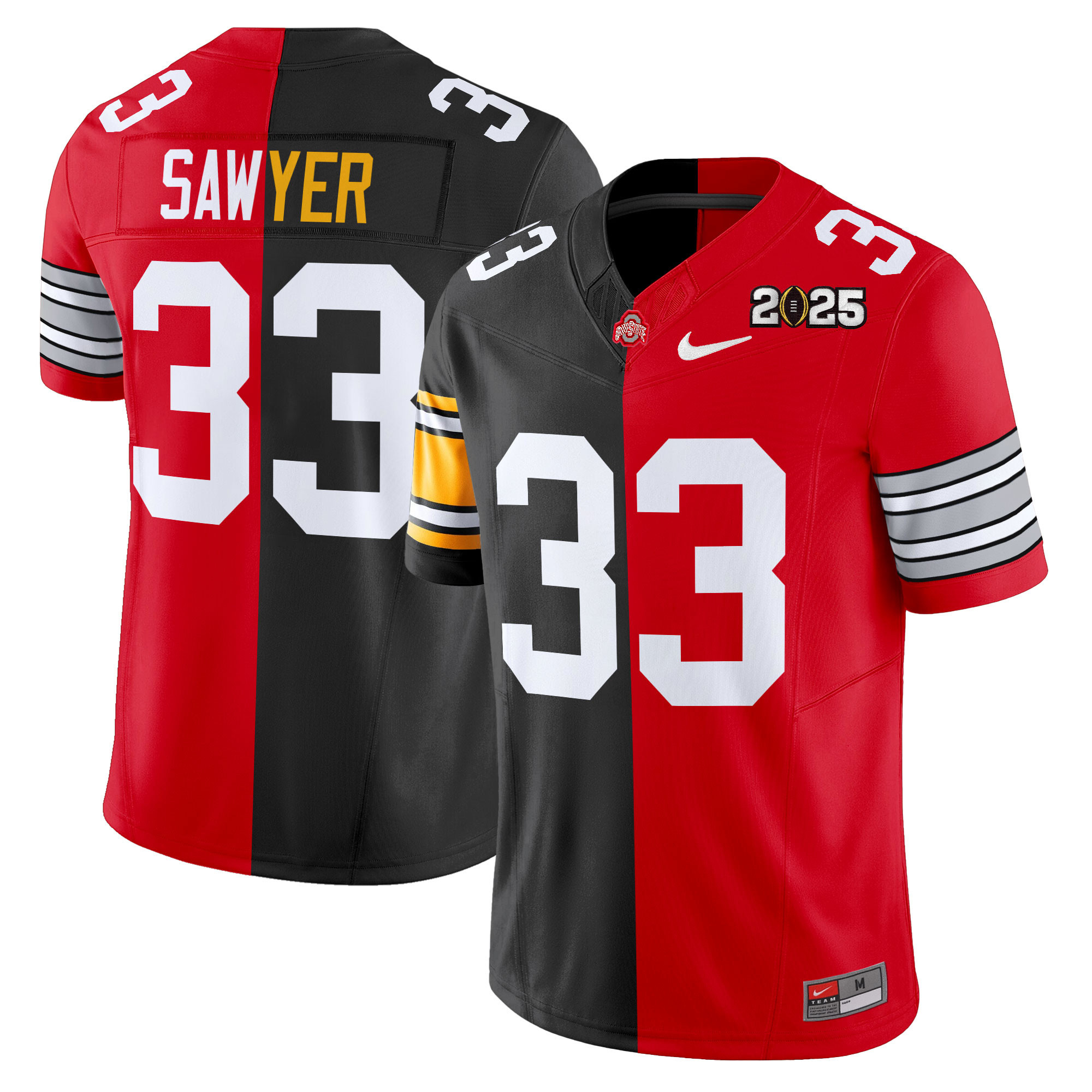 Ohio State Buckeyes 2025 Split Vapor Limited Jersey - All Stitched