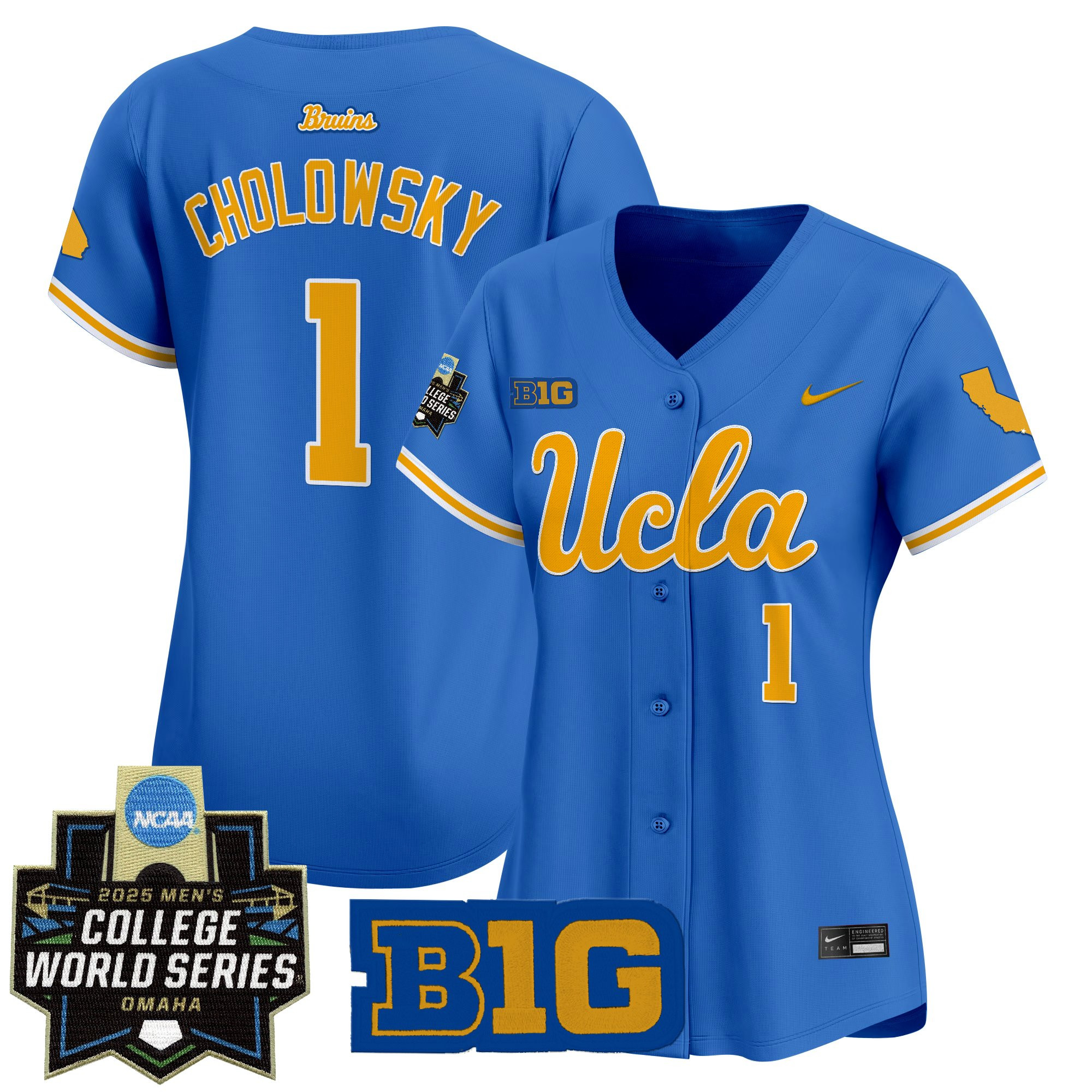 Women's UCLA Bruins 2025 World Series Vapor Premier Limited Jersey - All Stitched