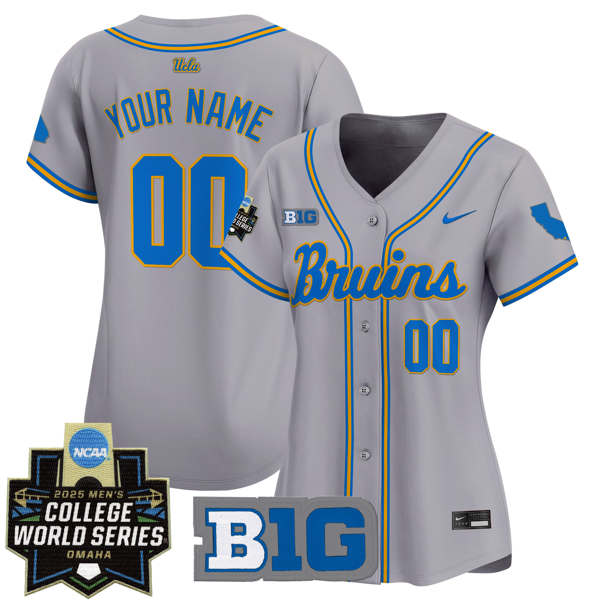 UCLA Bruins 2025 World Series Vapor Premier Limited Custom Jersey - All Stitched - Image 8