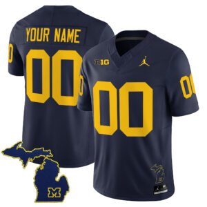 Michigan Wolverines 2025 Vapor Limited Custom Jersey V2 - All Stitched