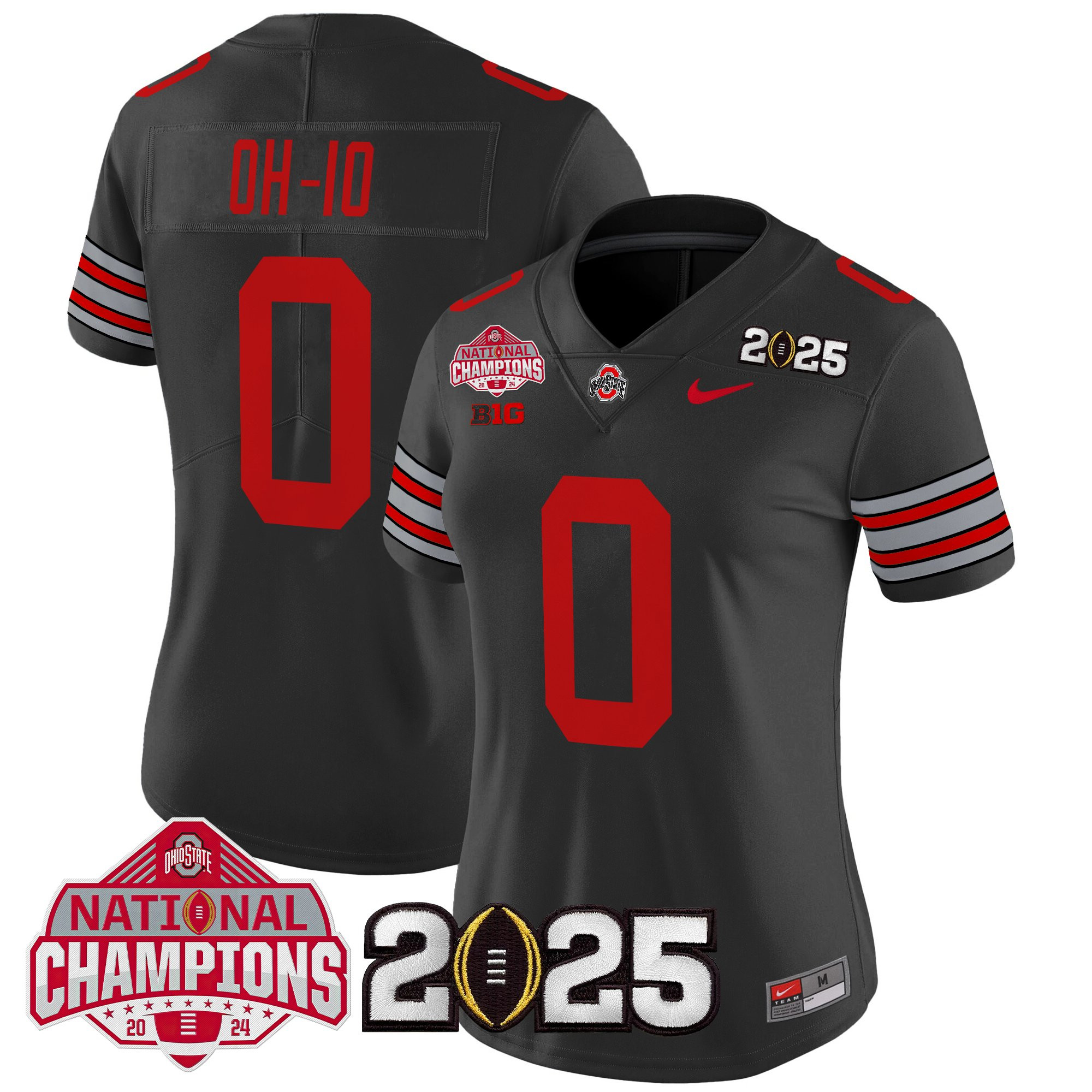 Women's Ohio State Buckeyes 'Heritage Stripe' 2025 National Champions Patch Vapor Limited Jersey - All Stitched - Image 43