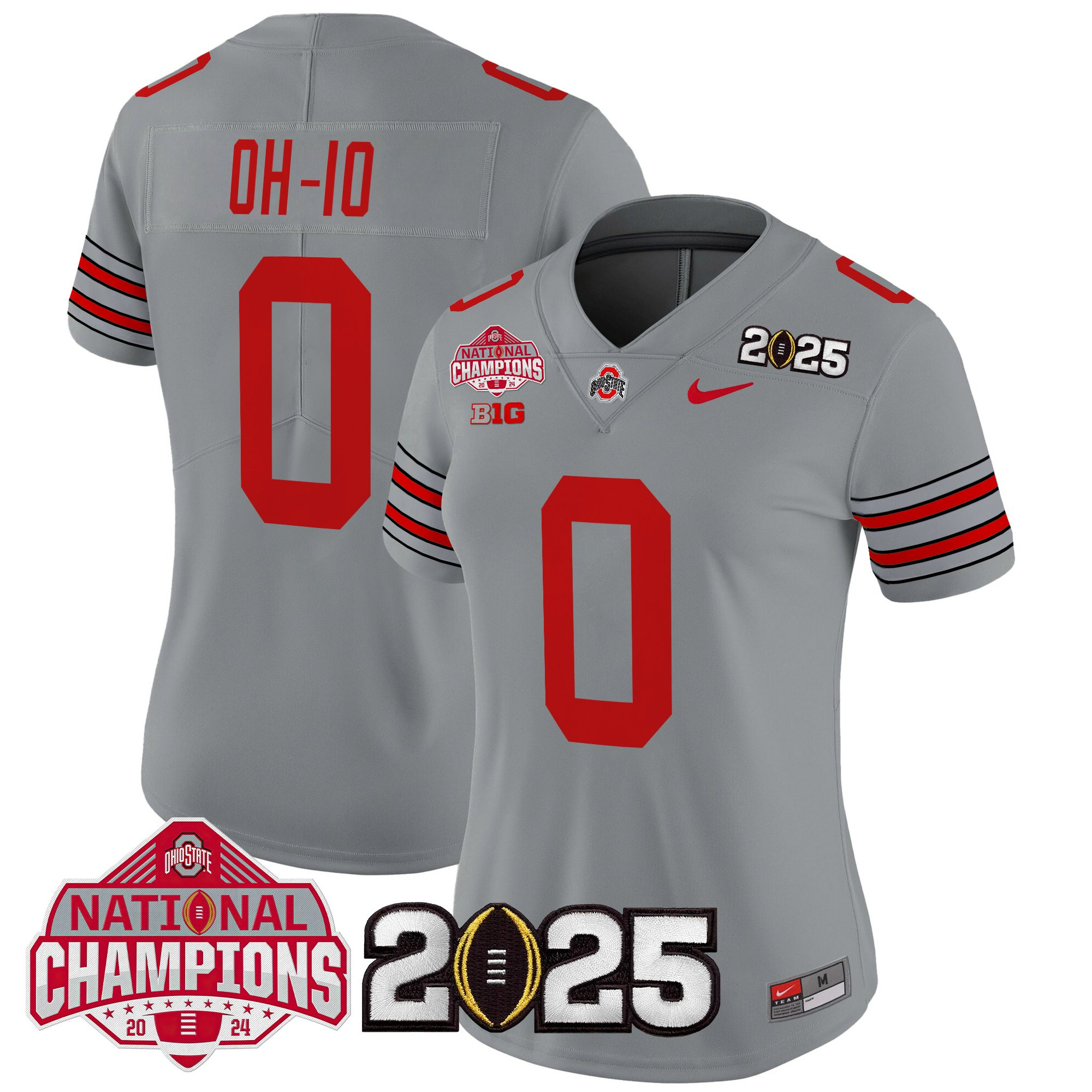 Women's Ohio State Buckeyes 'Heritage Stripe' 2025 National Champions Patch Vapor Limited Jersey - All Stitched - Image 32