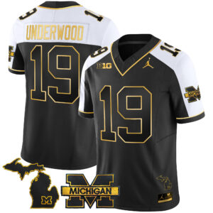 Men's Michigan Wolverines 2025 Gold Vapor Limited Jersey - All Stitched