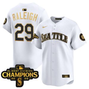 Men's Seattle Mariners 2025 AL West Division Champions Vapor Premier Jersey - All Stitched