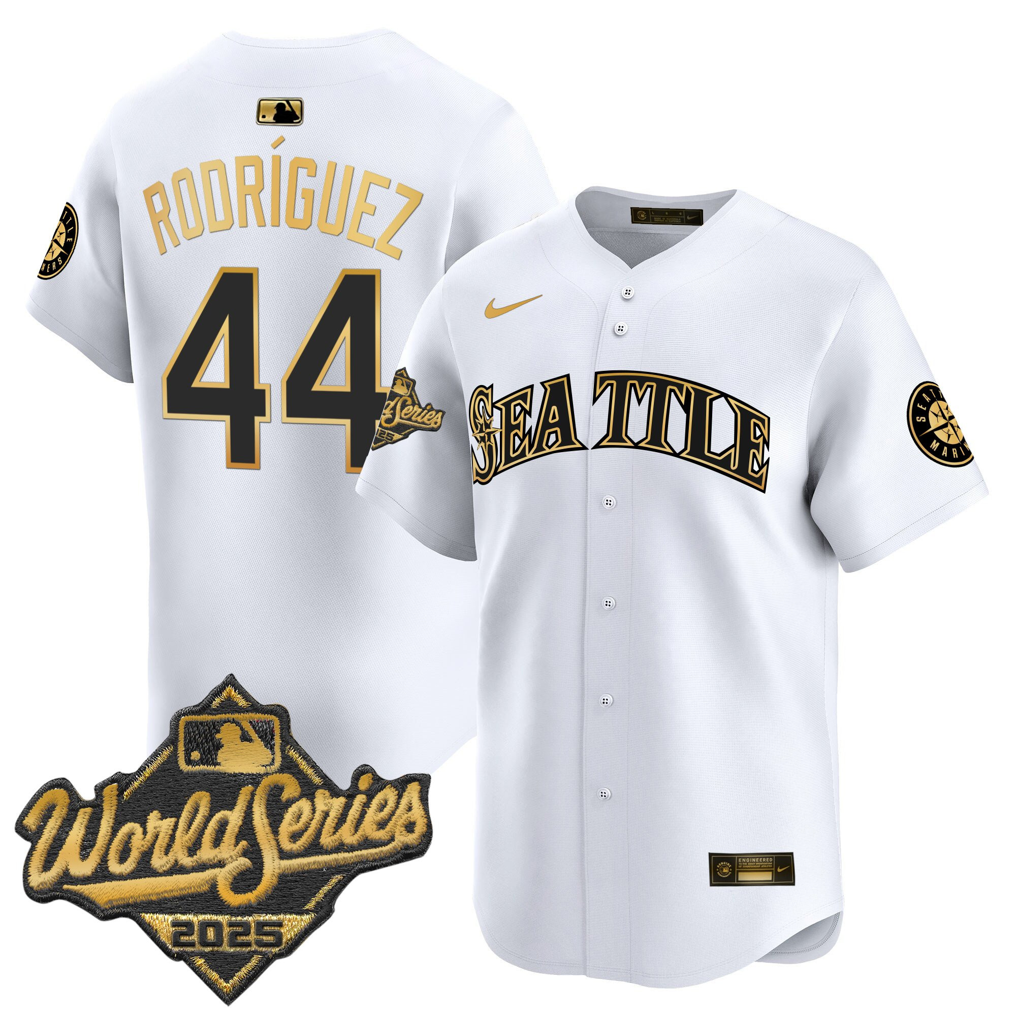 Men's Seattle Mariners 2025 World Series Vapor Premier Limited Jersey - All Stitched - Image 3