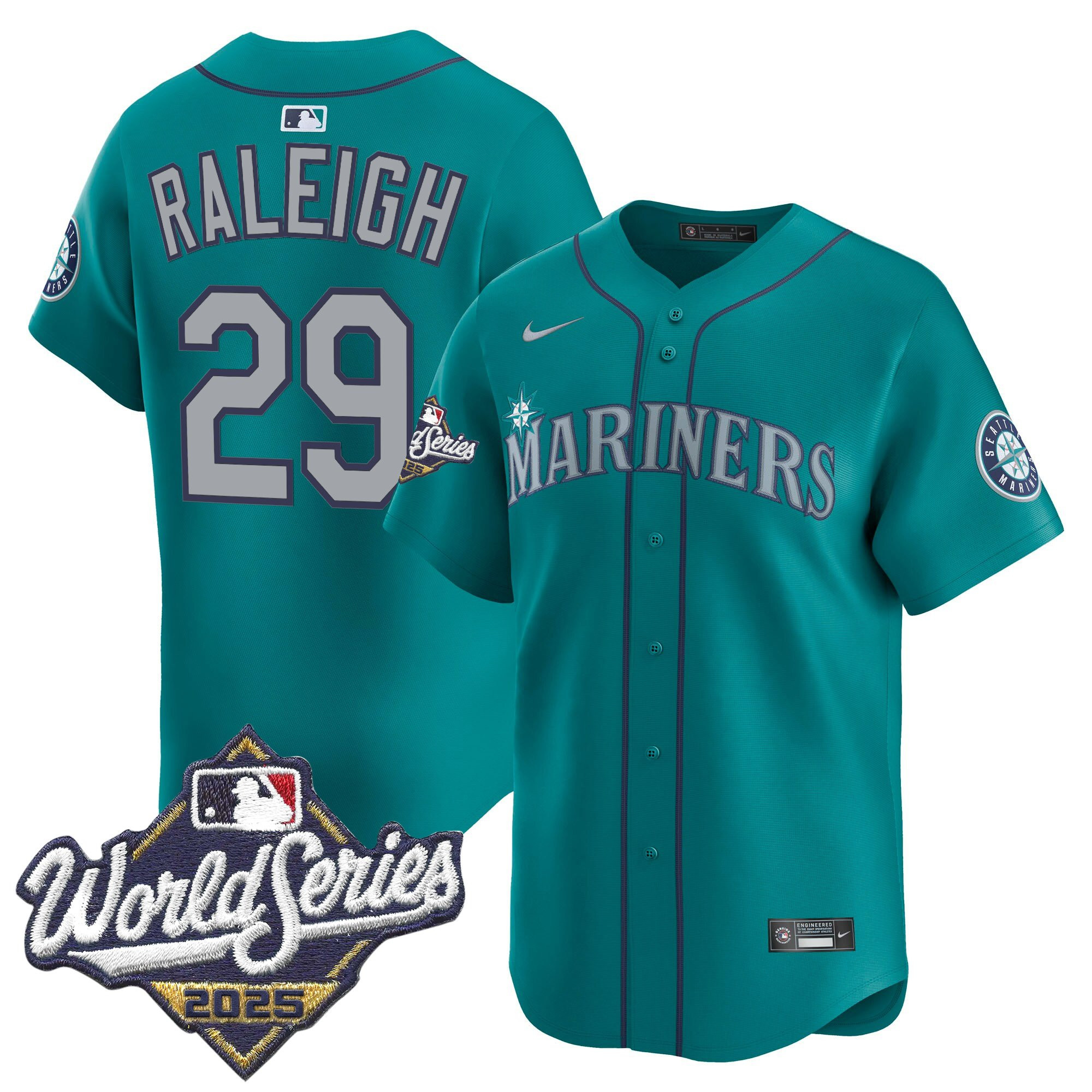 Men's Seattle Mariners 2025 World Series Vapor Premier Limited Jersey - All Stitched - Image 28
