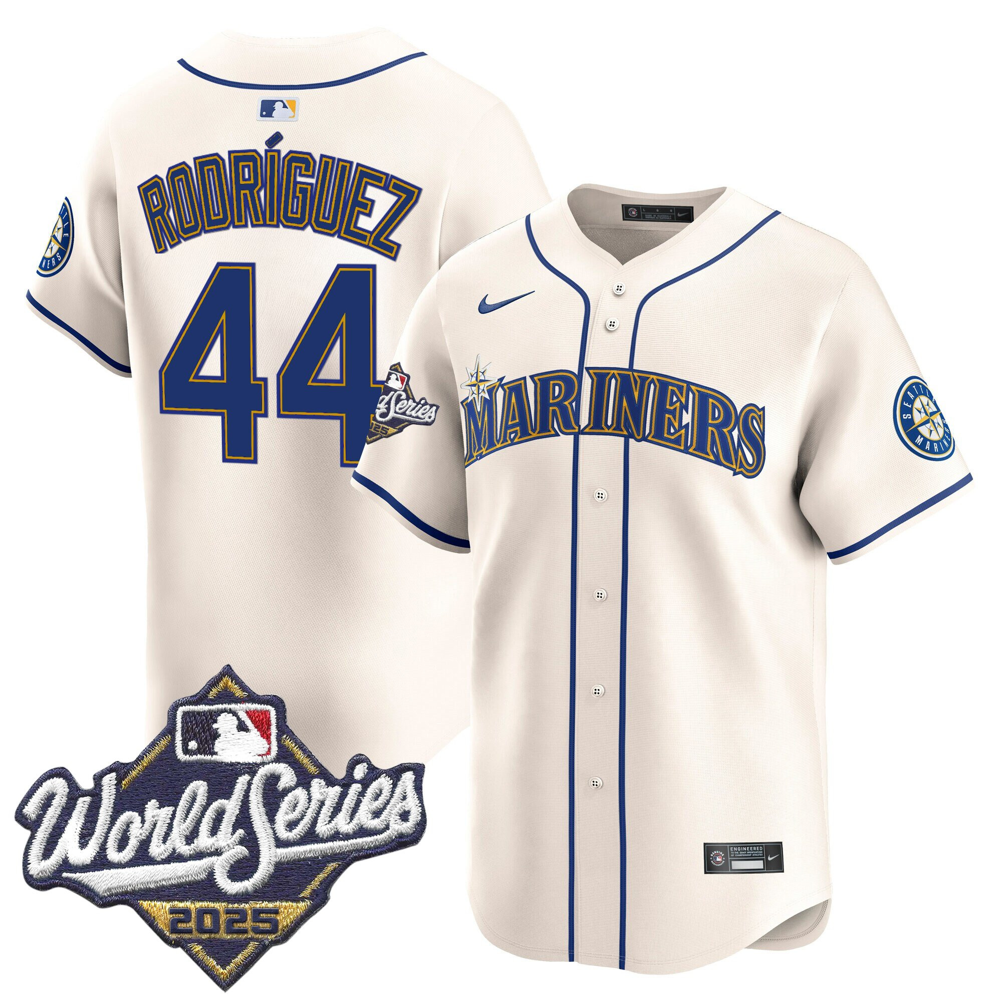 Men's Seattle Mariners 2025 World Series Vapor Premier Limited Jersey - All Stitched - Image 21