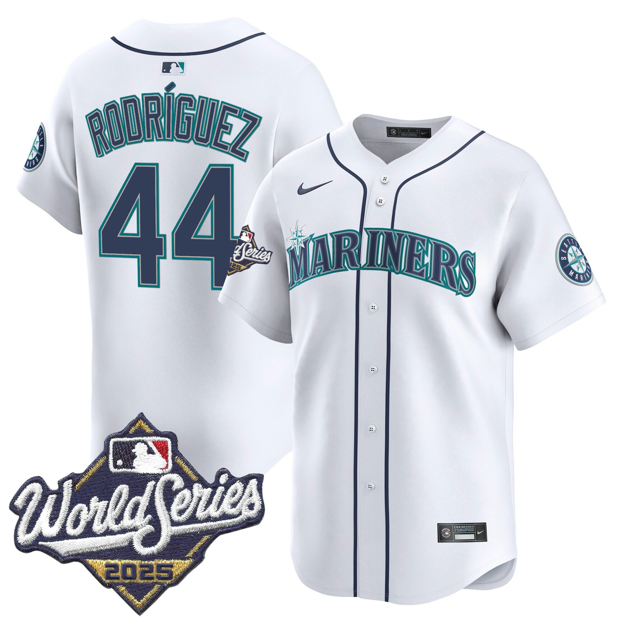 Men's Seattle Mariners 2025 World Series Vapor Premier Limited Jersey - All Stitched - Image 39