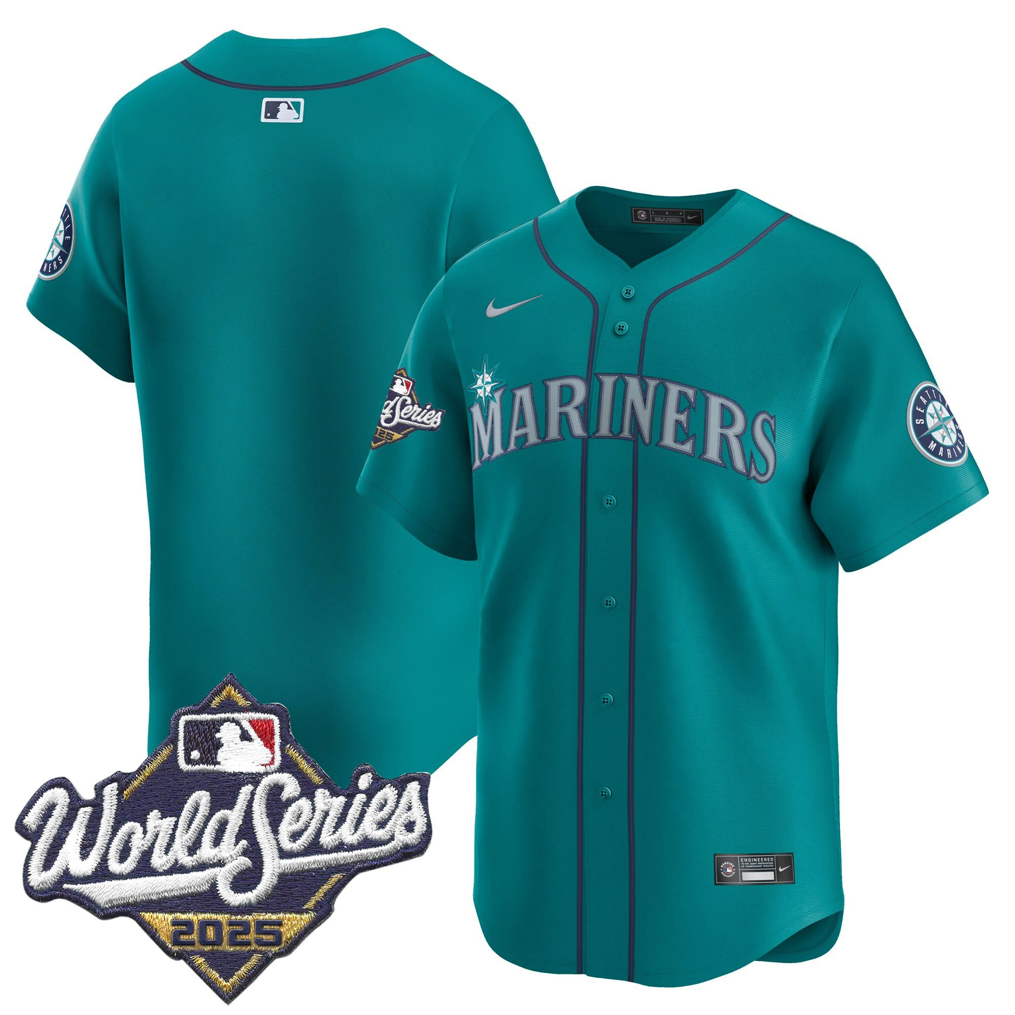 Men's Seattle Mariners 2025 World Series Vapor Premier Limited Jersey - All Stitched - Image 36