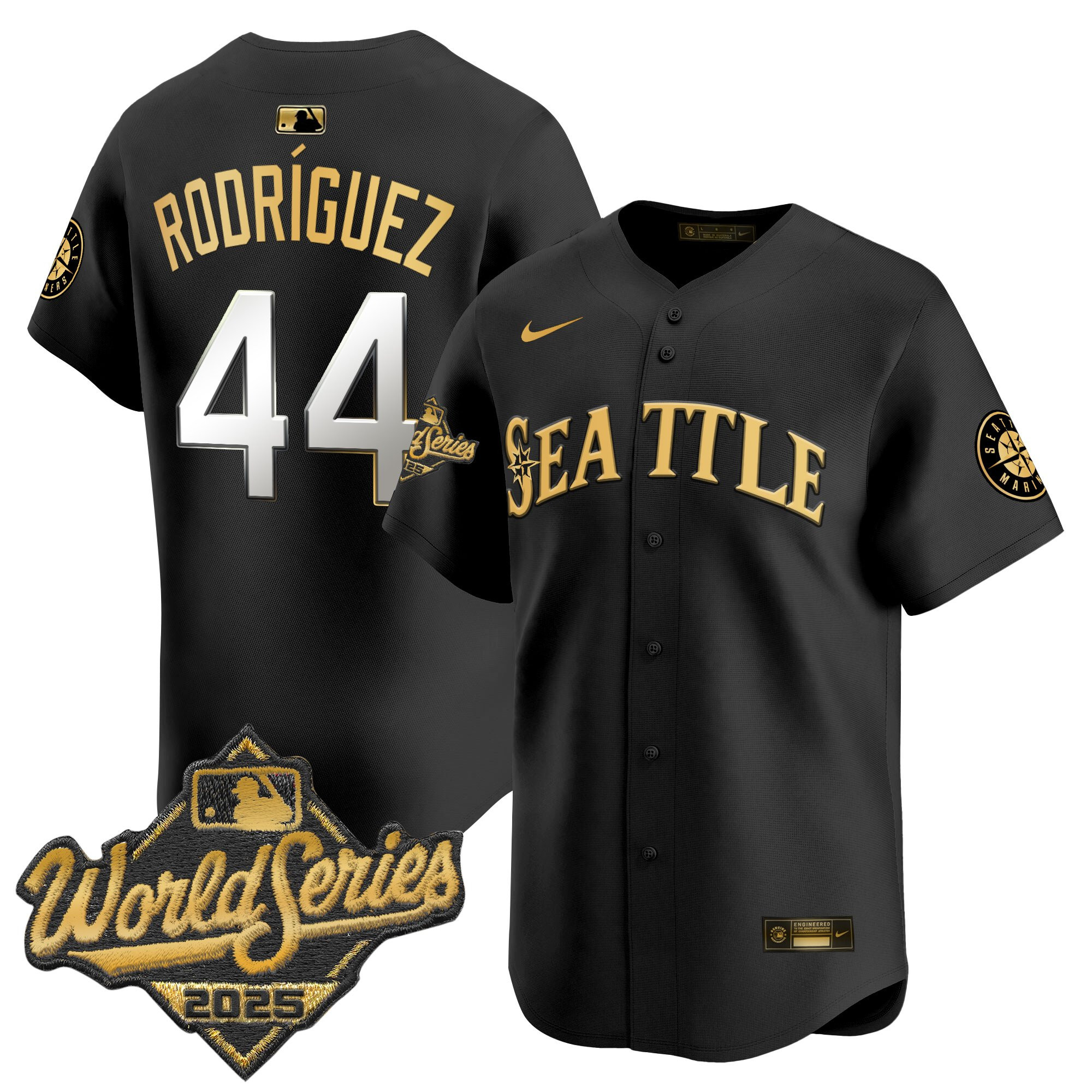 Men's Seattle Mariners 2025 World Series Vapor Premier Limited Jersey - All Stitched - Image 12