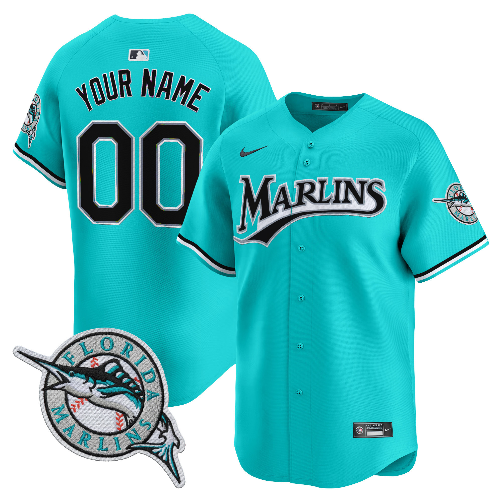 Miami Marlins 2026 Vapor Premier Limited Custom Jersey - All Stitched